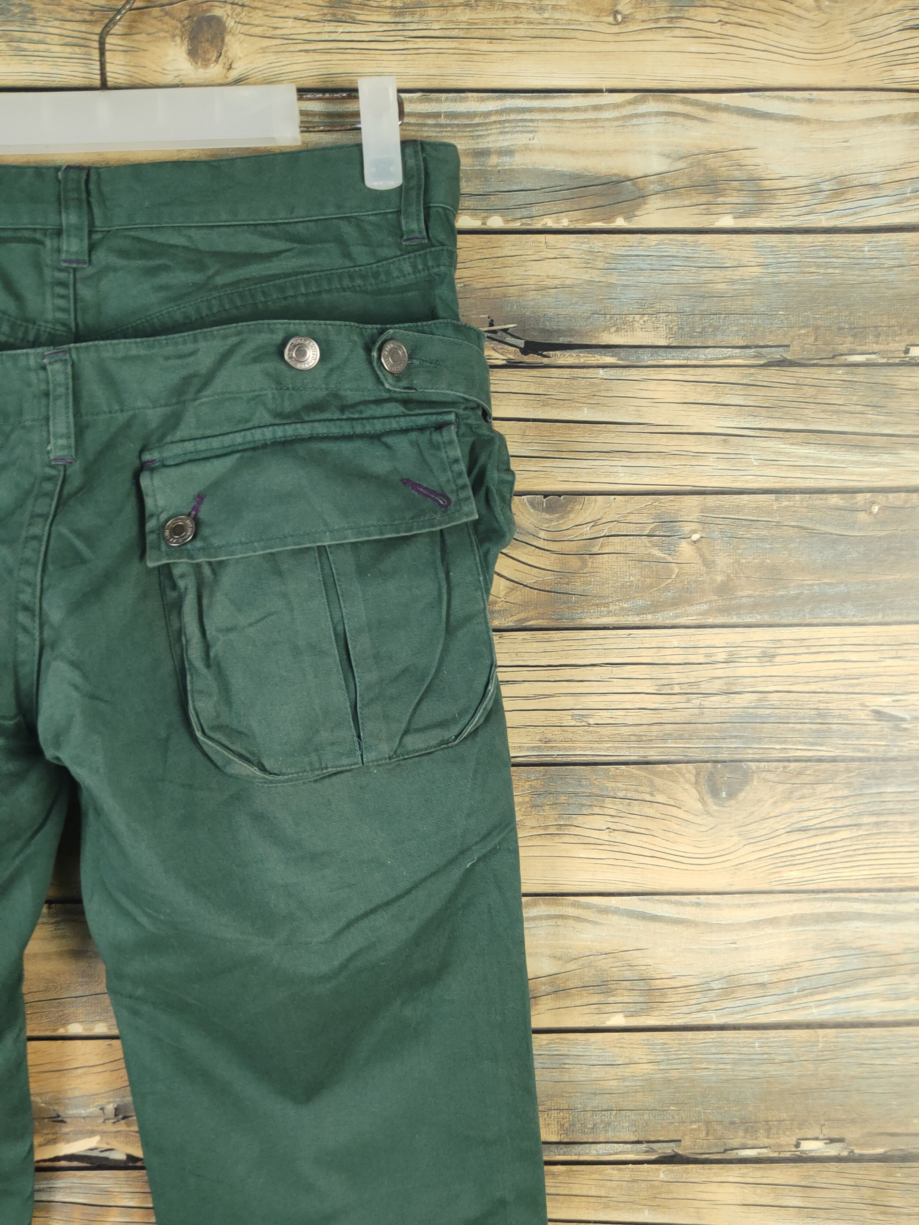 Japanese Brand DL Euphuistic Green Multipocket Casual Pants #1538 Size US 30 / EU 46 - 11 Thumbnail