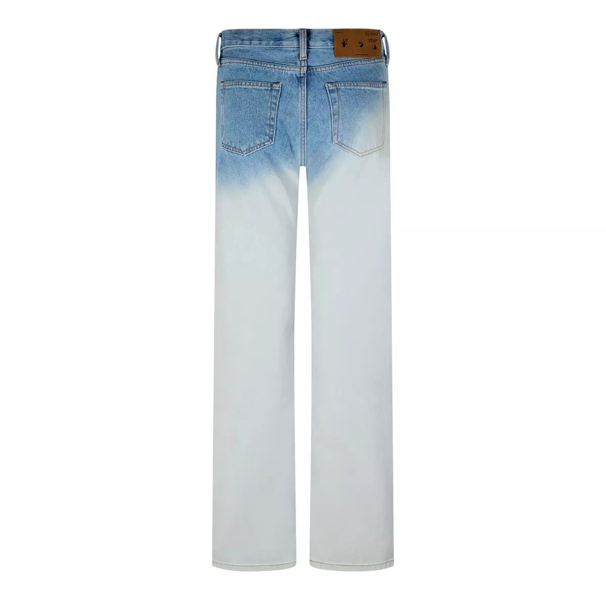 Off-White o1y0225 Denim Pant in Blue/White Size US 26 / EU 42 - 2 Thumbnail