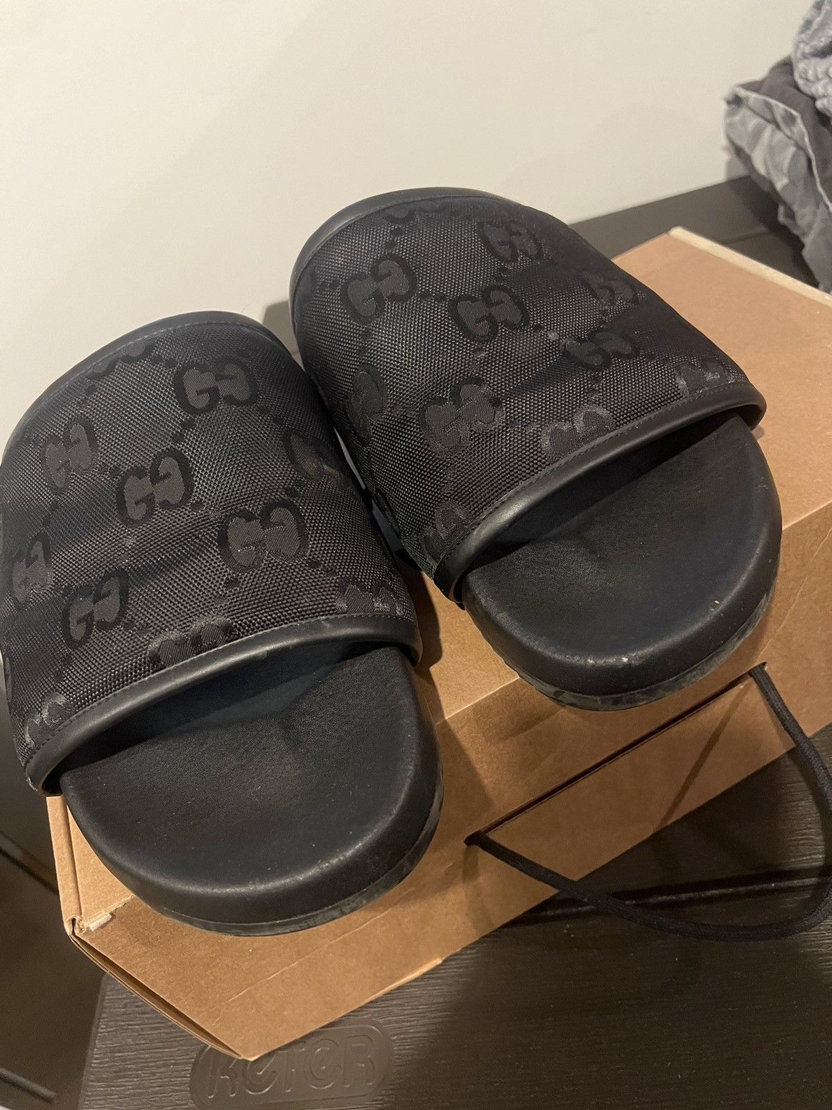 Black Gucci Sandals