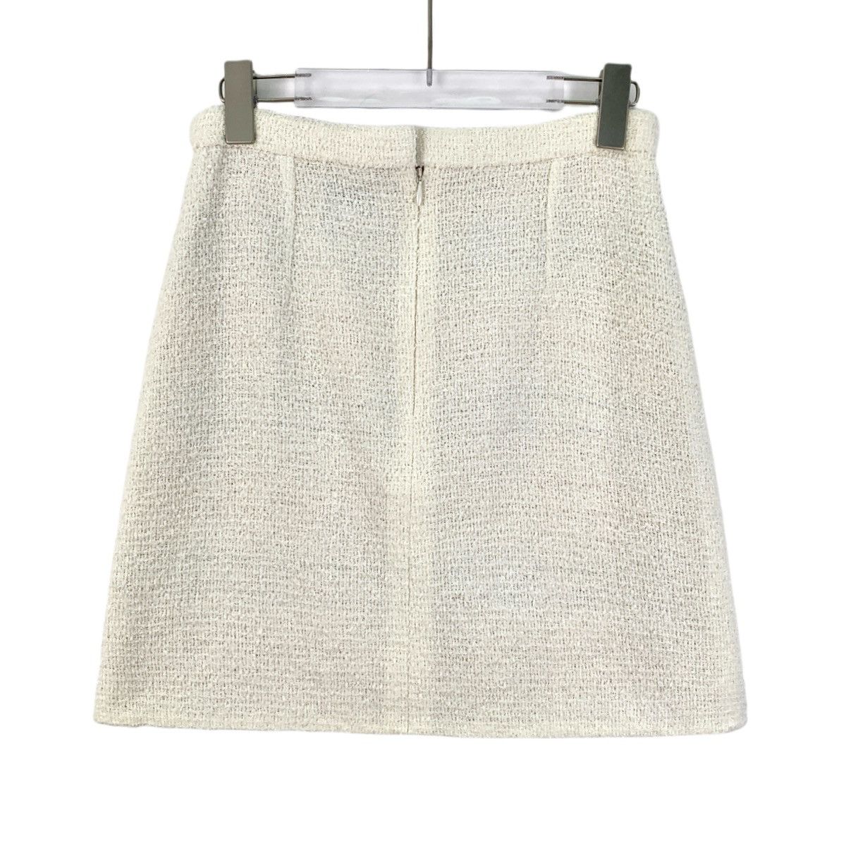 Chanel Chanel Off-white Woven A-line Skirt with Pockets K26WX Size 25" / US 0 / IT 36 - 2 Thumbnail