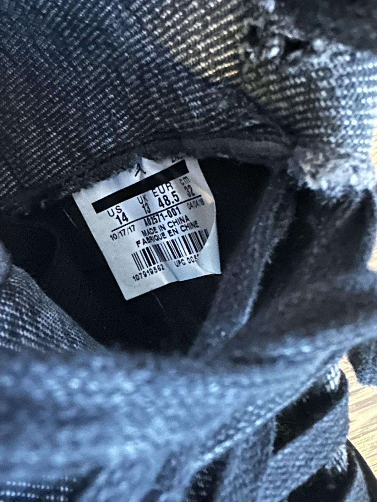 Jordan Brand Levi x air Jordan 4 black denim Size US 14 / EU 47 - 7 Thumbnail