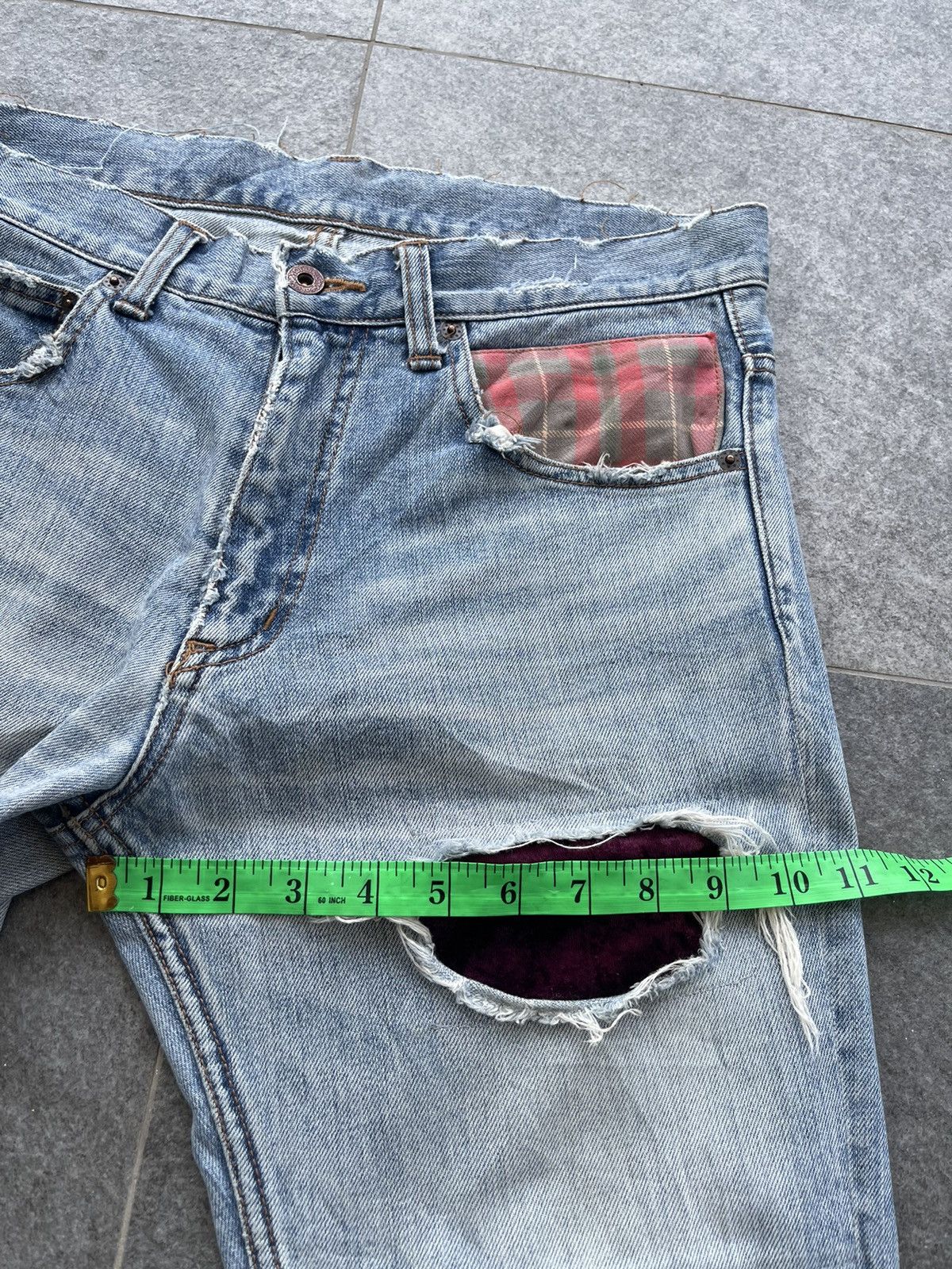 Japanese Brand Vintage Unbrand Distressed Denim Size US 32 / EU 48 - 15 Thumbnail