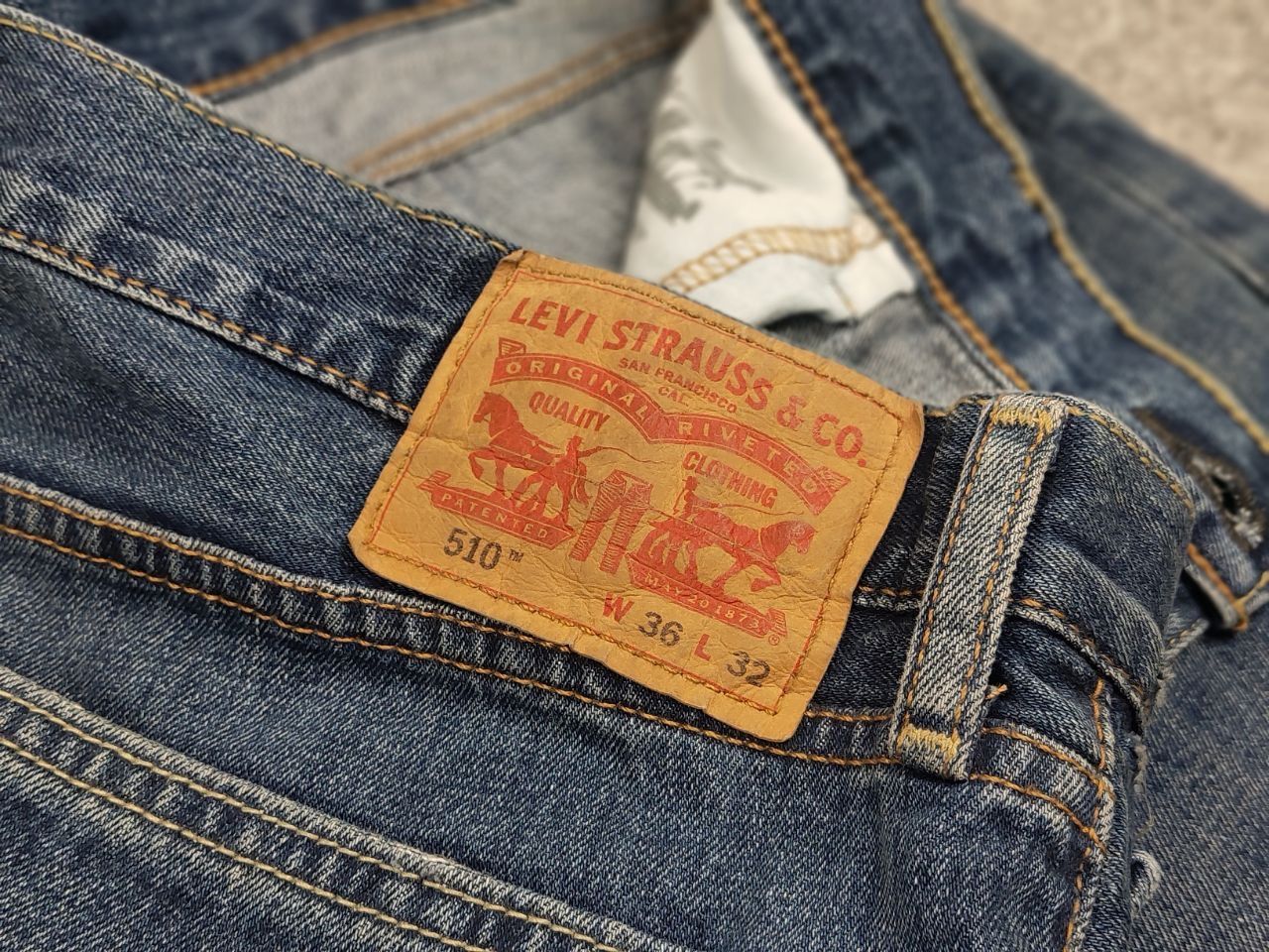 Levi's Levis 510 Distressed Denim Jeans Vintage USA Style Size US 36 / EU 52 - 13 Thumbnail