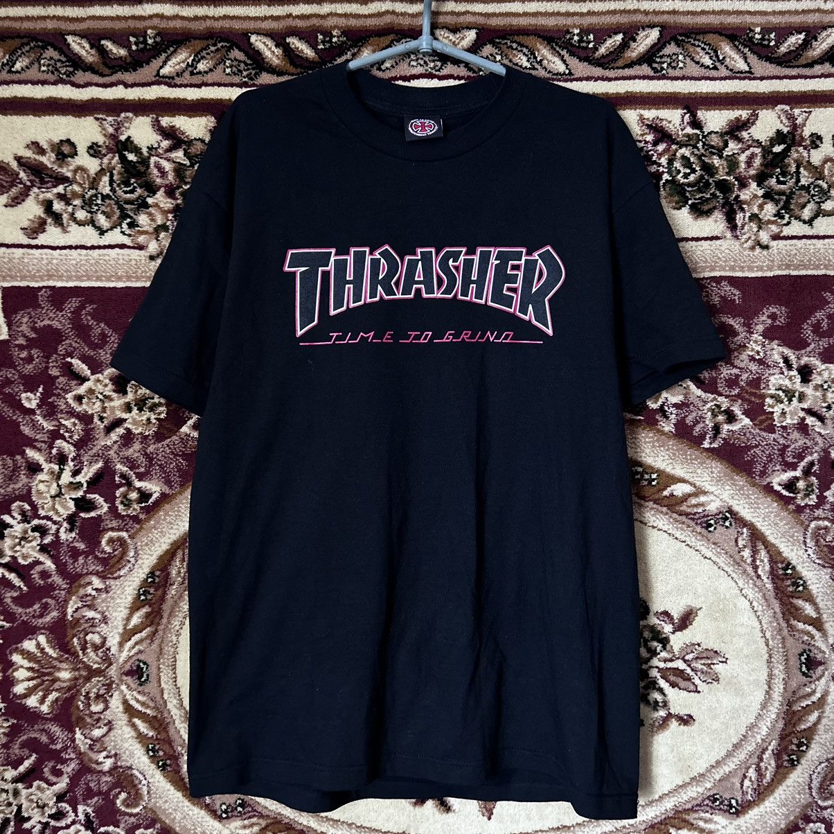 Independent Truck Co. × Thrasher THRASHER X INDEPENDENT TIME TO GRIND TEE Size US L / EU 52-54 / 3 - 1 Thumbnail