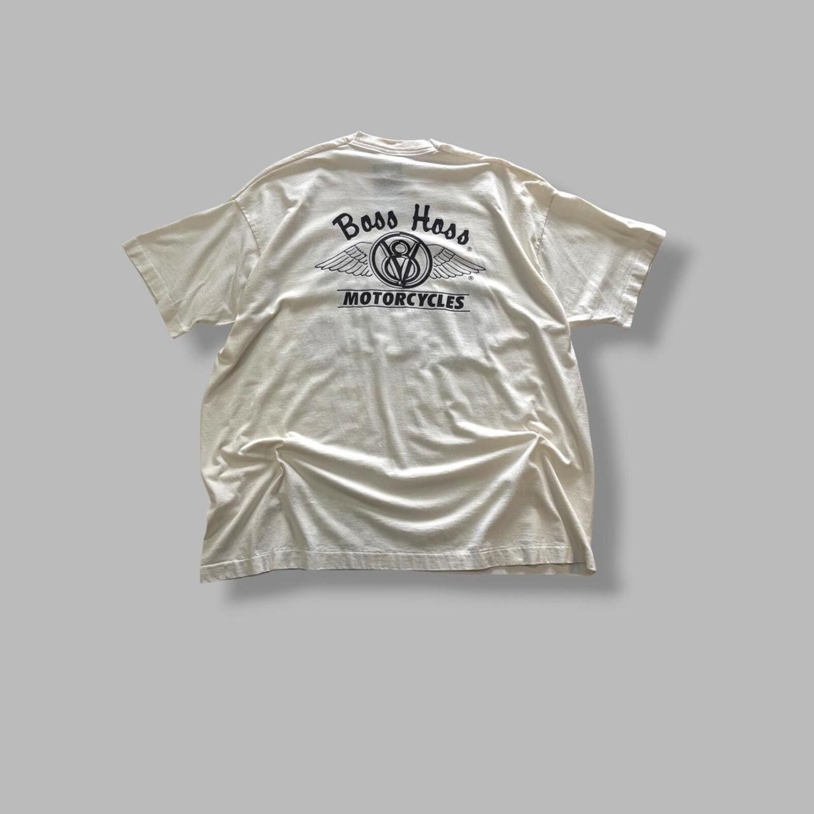 Vintage 90s Boss Hoss Motorcycle Tee Size US XXL / EU 58 / 5 - 4 Thumbnail