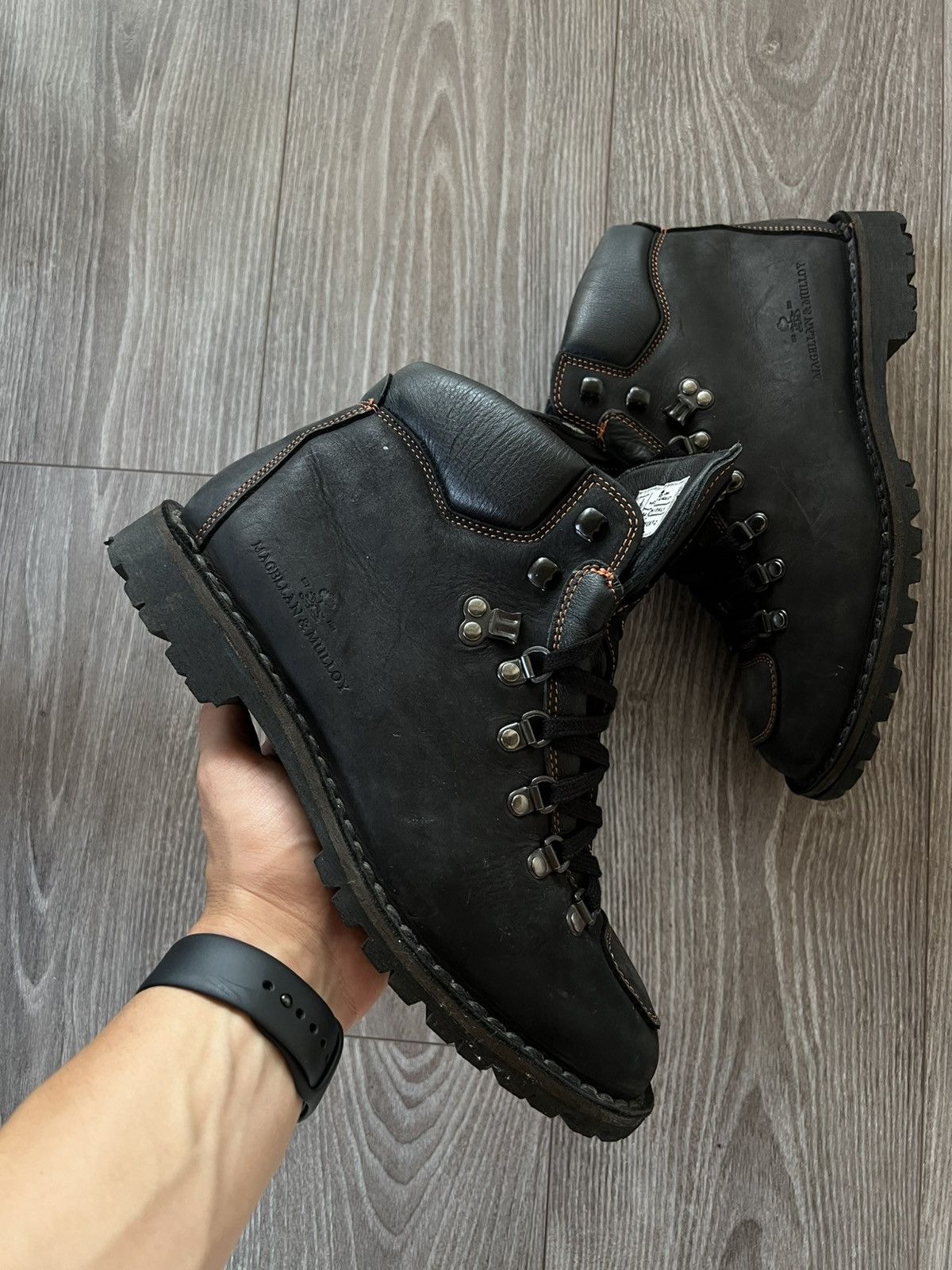 Designer Archival Magellan & Mulloy Hand Italy Crafted Bikers Boots Size US 8 / EU 41 - 8 Thumbnail
