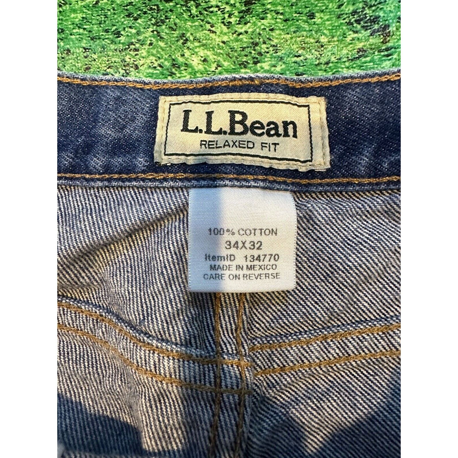 L.L. Bean LL Beans Relaxed Fit Denim Jeans 34x32 Medium Wash Vintage Size US 34 / EU 50 - 7 Thumbnail