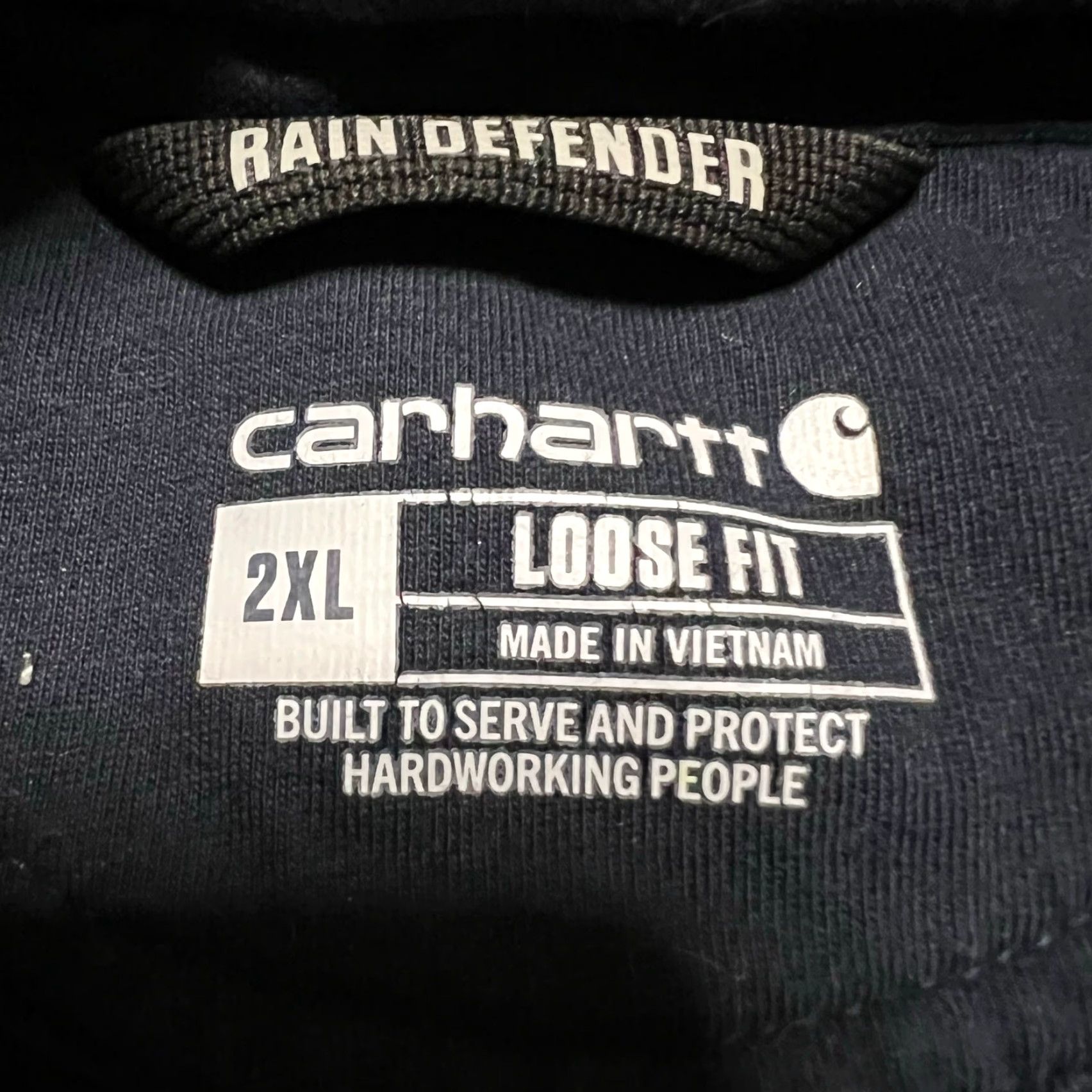 Carhartt Carhartt Hoodie Mens 2XL Relaxed Rain Defender Force Blue Workwear Sweatshirt Size US XXL / EU 58 / 5 - 7 Thumbnail