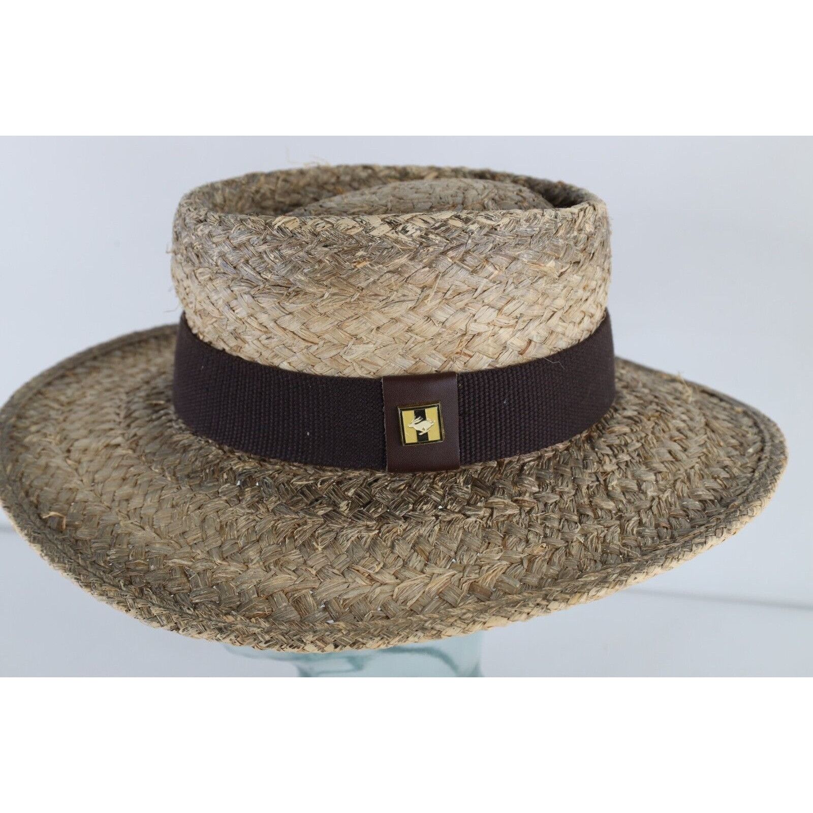 Vintage Vintage Peter Grimm True Character Natural Straw Golfing Hat Size ONE SIZE - 2 Thumbnail