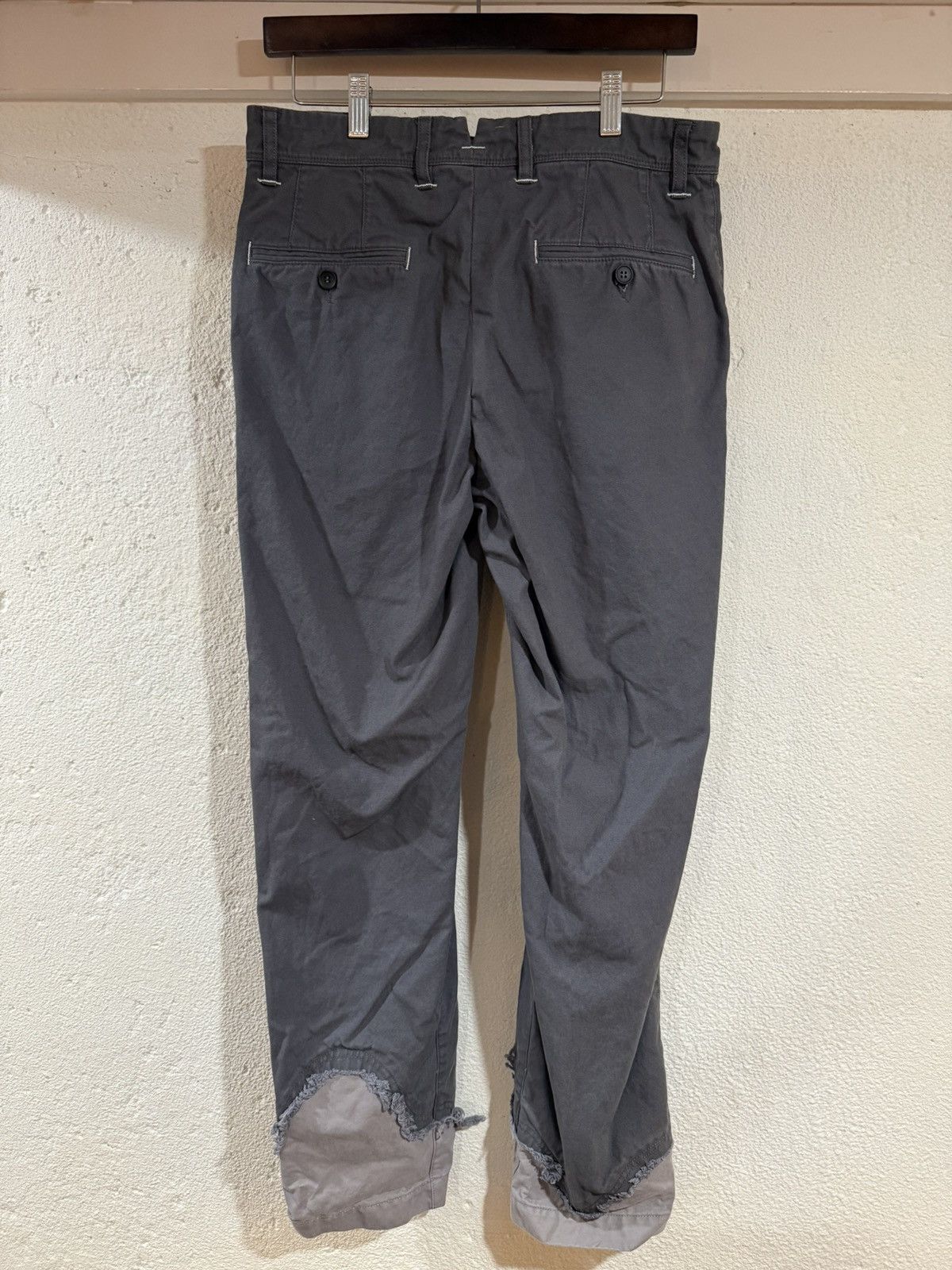 Facetasm × Incotex Gray Distressed Effect Pants Size US 30 / EU 46 - 2 Thumbnail