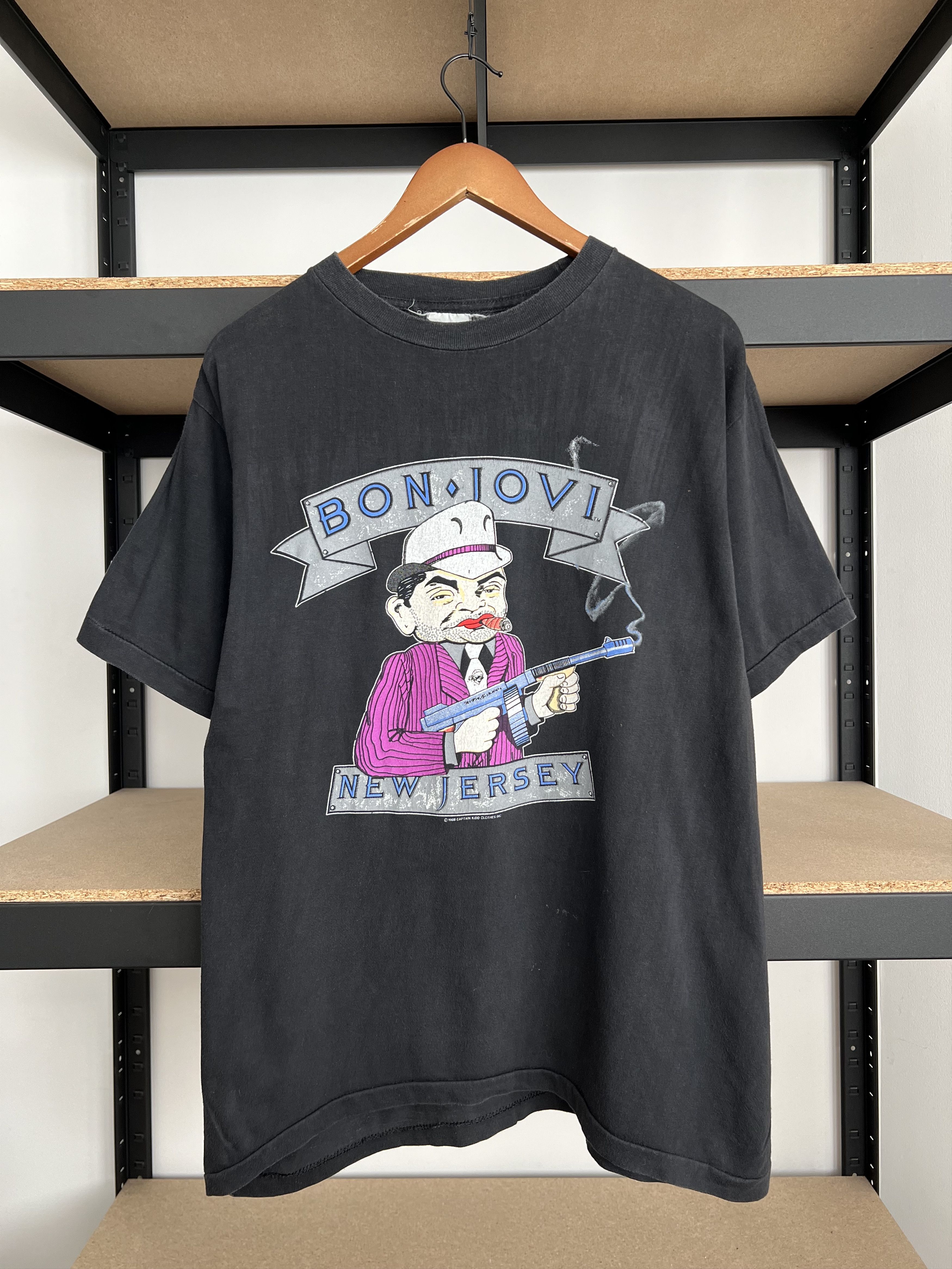 Clothing Bon Jovi Tee New Jersey Black T-Shirt Bon Jovi Official Store