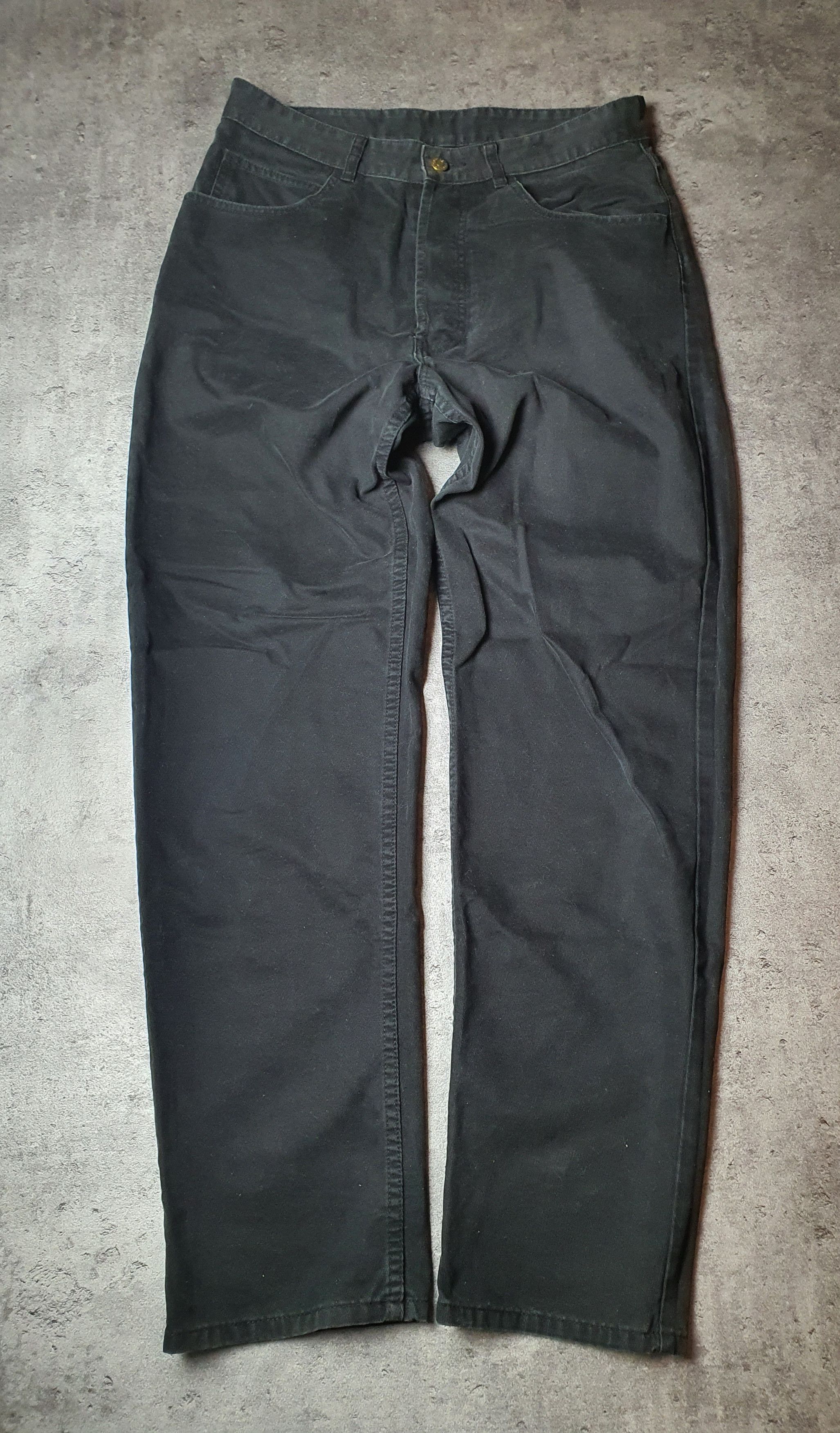 Burberry × Vintage Vintage Thomas Burberry Heavy Denim Pants Size 34 Size US 34 / EU 50 - 1 Thumbnail