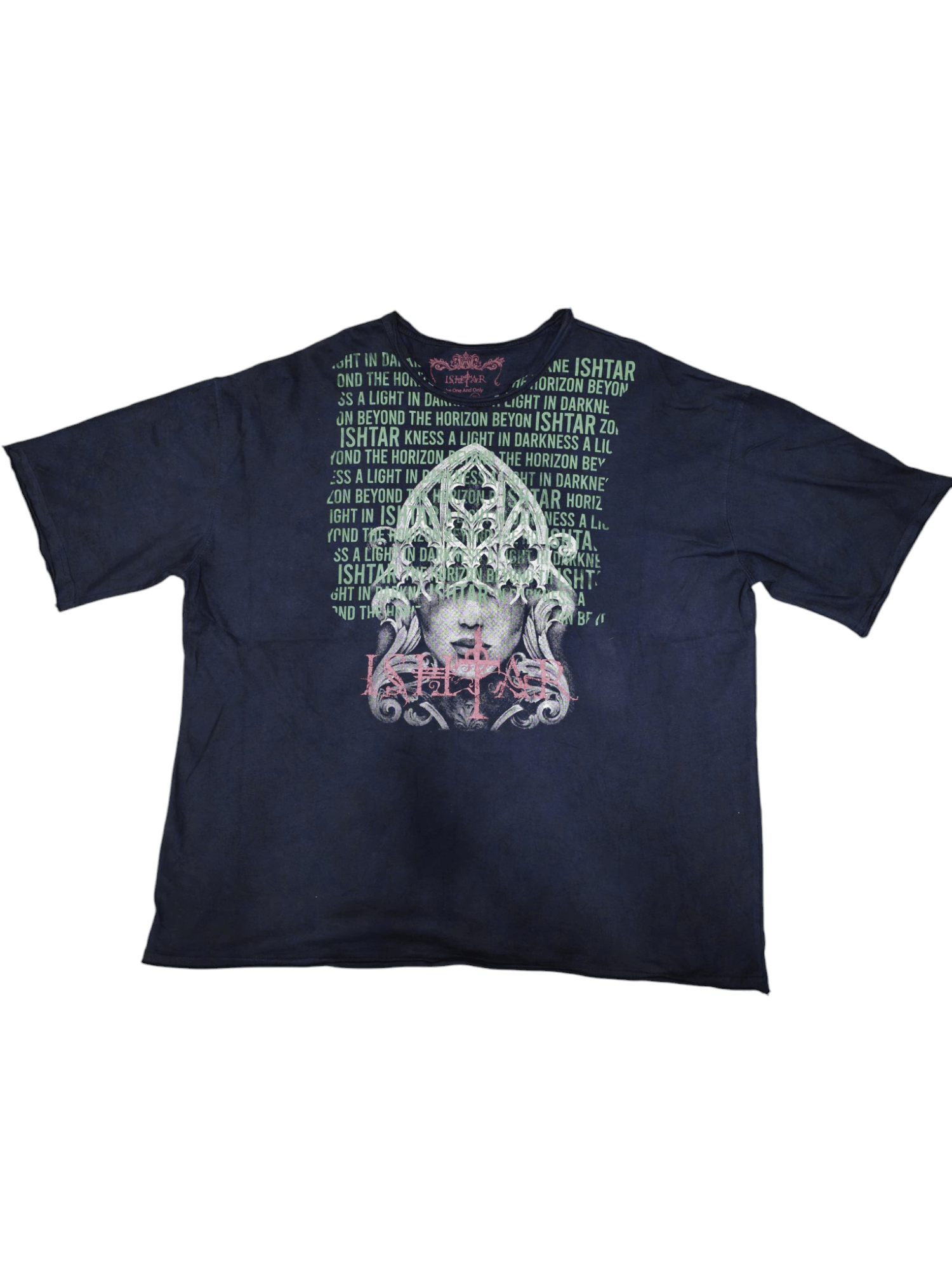 Band Tees × Japanese Brand 🔥RARE ISHTAR Metal Band In Korea Distressed Cut T shirt Size US XL / EU 56 / 4 - 1 Thumbnail