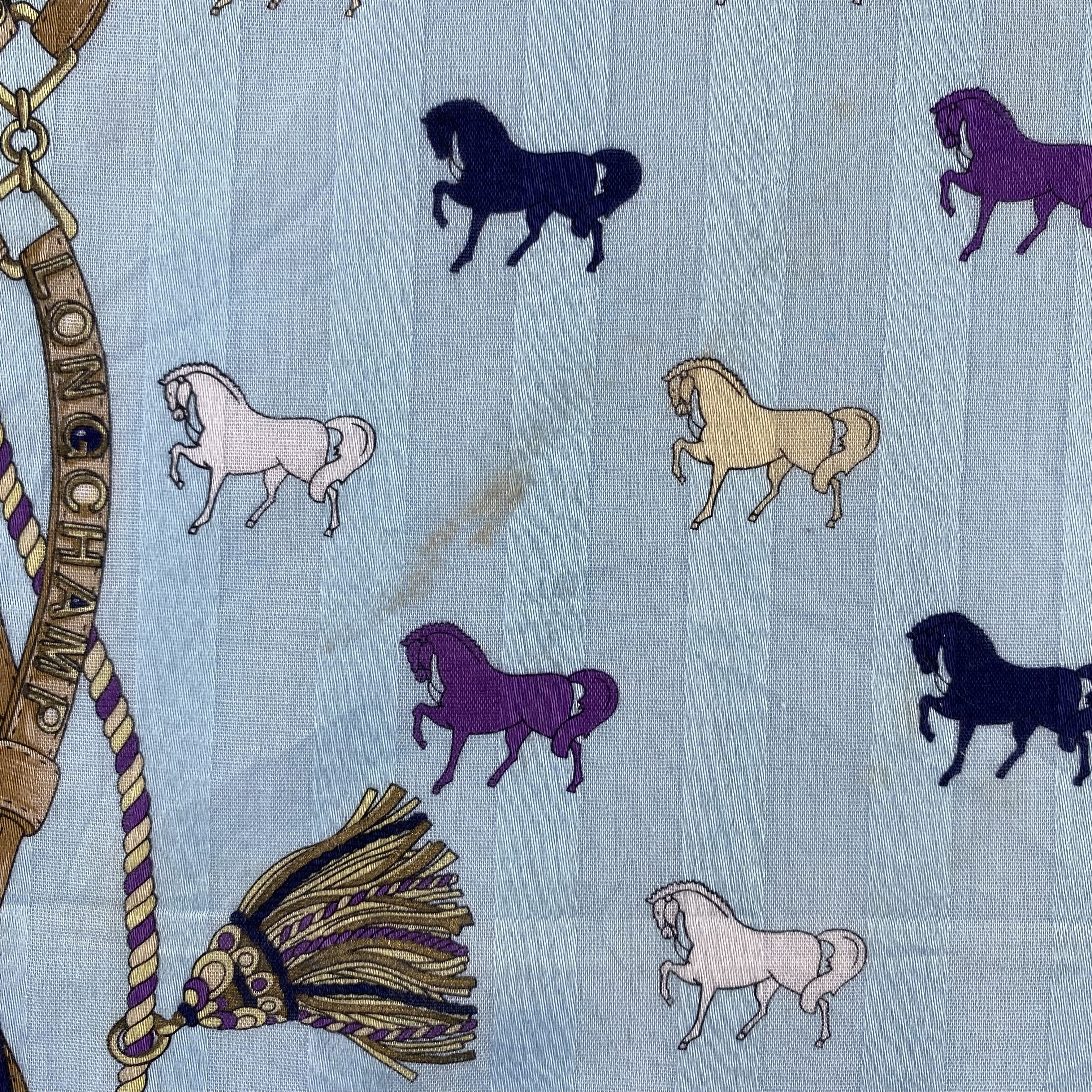 Longchamp × Vintage Longchamp Neckerchief / Bandana / Handkerchief-P1282 Size ONE SIZE - 5 Thumbnail