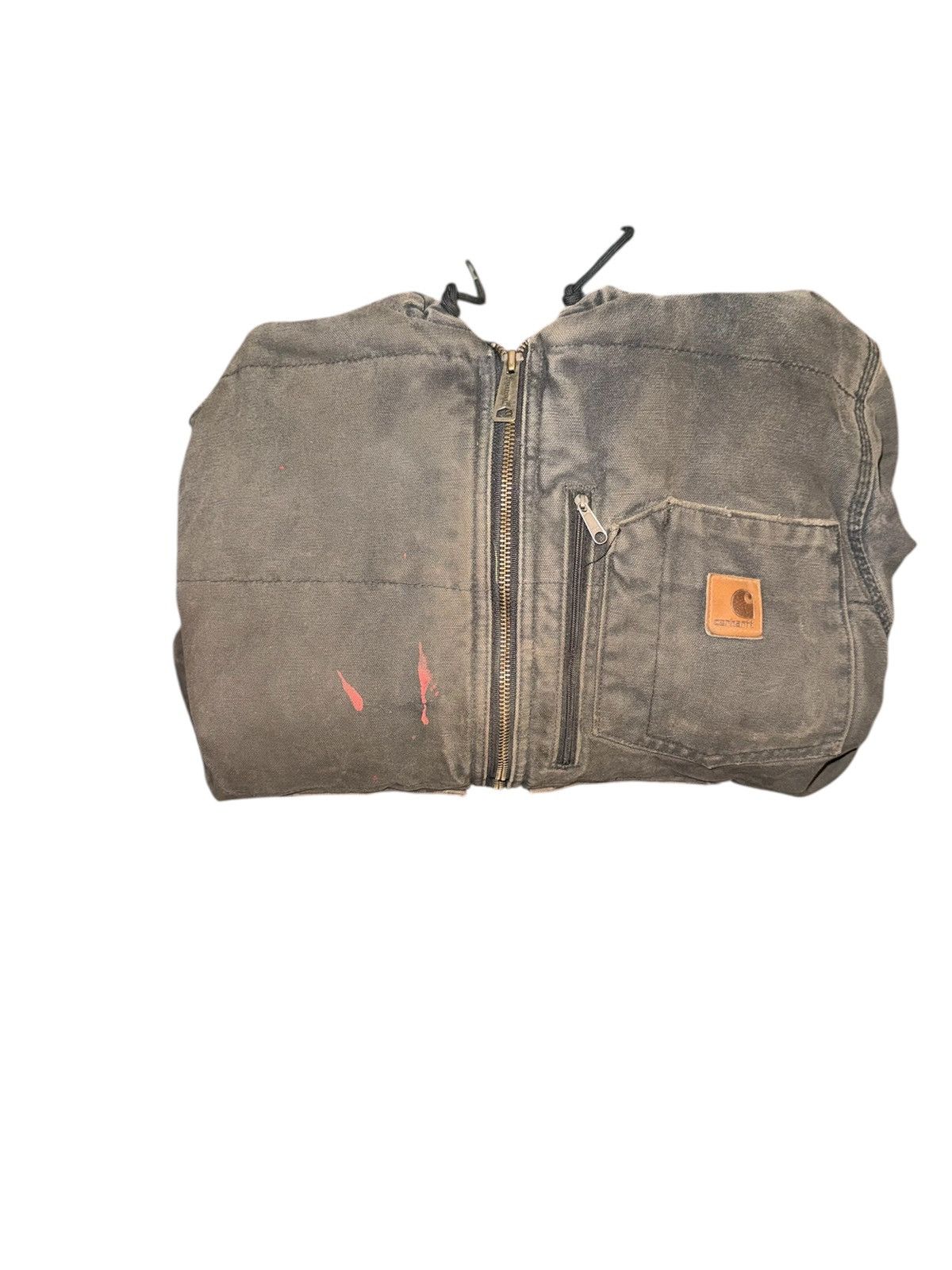 Carhartt Brown Carhartt Detroit jacket with distressed details Size US M / EU 48-50 / 2 - 10 Thumbnail