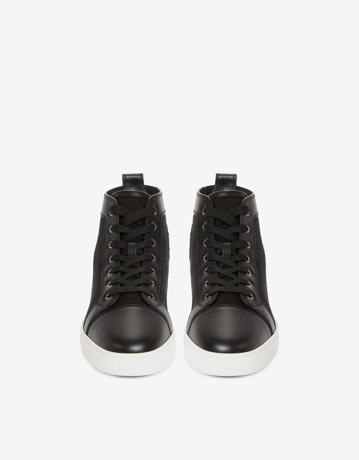 Christian Louboutin Christian Louboutin Black Louis Flat Mesh High Top Trainers Size US 11 / EU 44 - 3 Thumbnail