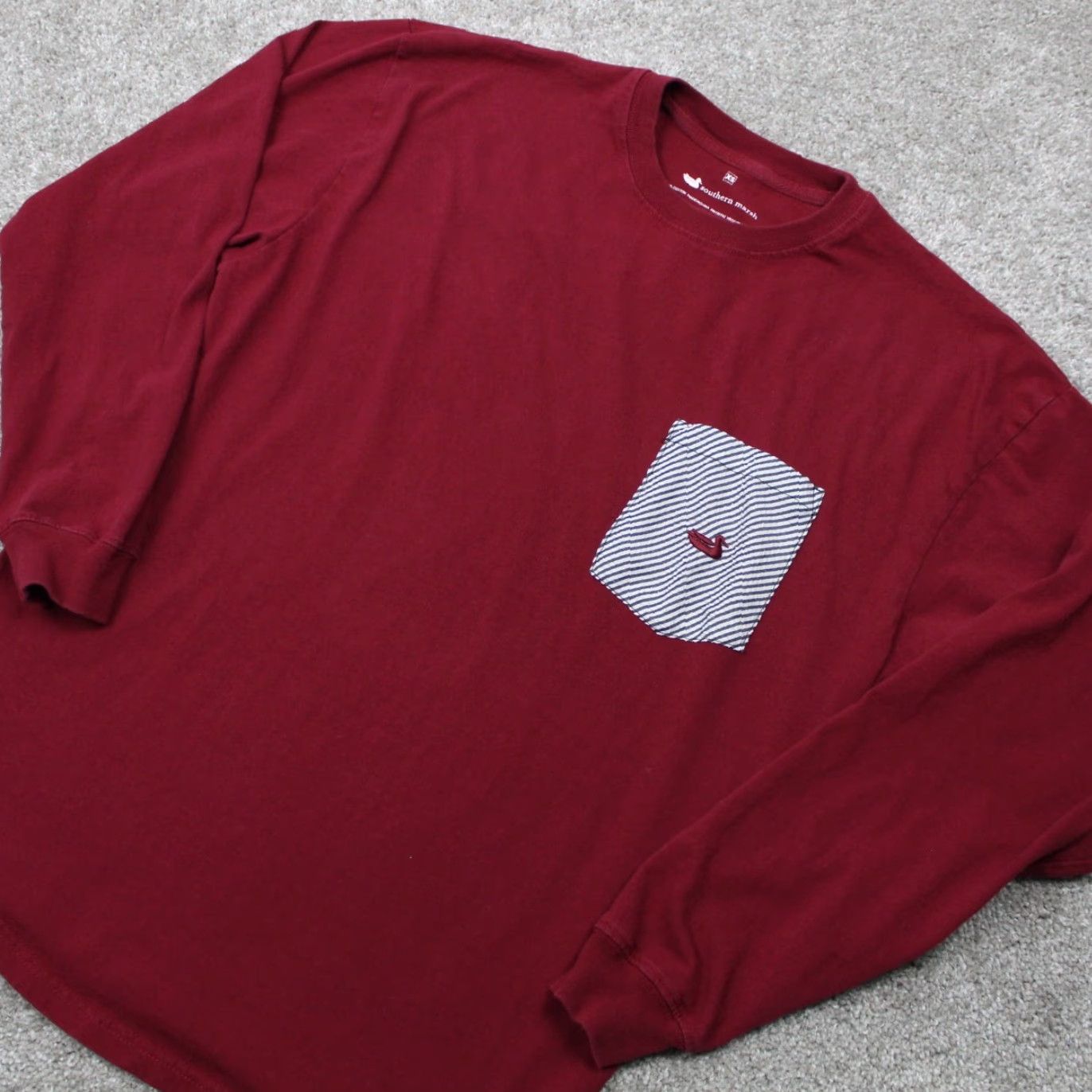 Doublet Southern Marsh Shirt Mens XS Red Cotton Double Sided Long Sleeve Pocket Pullover Hoodie? Size US XS / EU 42 / 0 - 3 Thumbnail