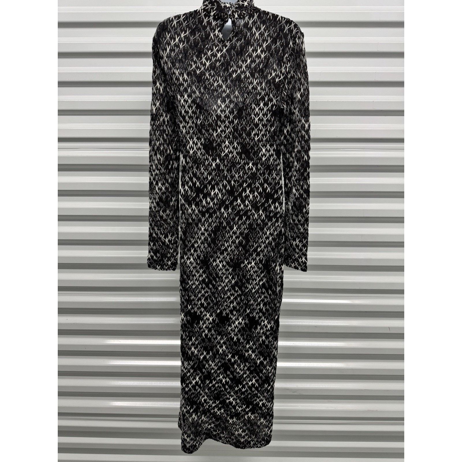 Missoni MISSONI High Neck Patterned Midi Dress NWT! Size M -42 Size M / US 6-8 / IT 42-44 - 2 Thumbnail