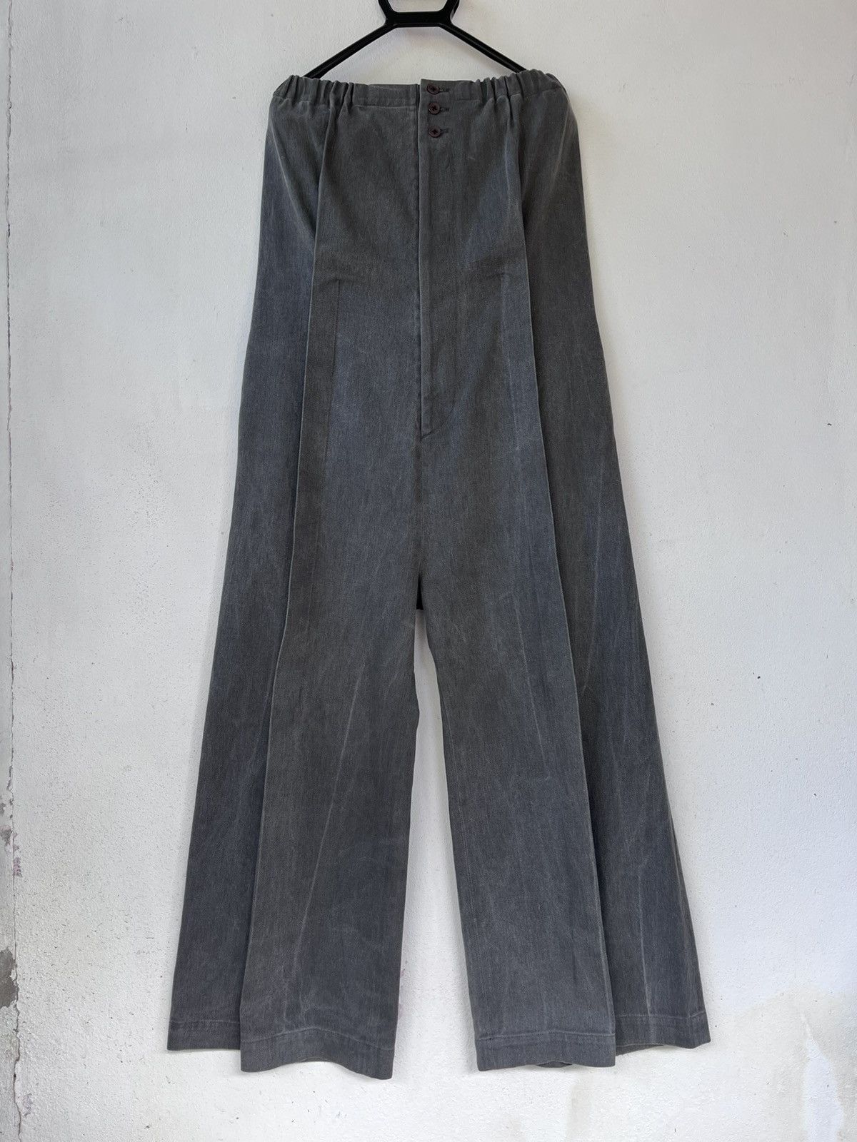 Limi Feu LIMI feu Yohji Yamamoto Avant-Garde Pleated Wide Pants Size 32" / US 10 / IT 46 - 13 Thumbnail