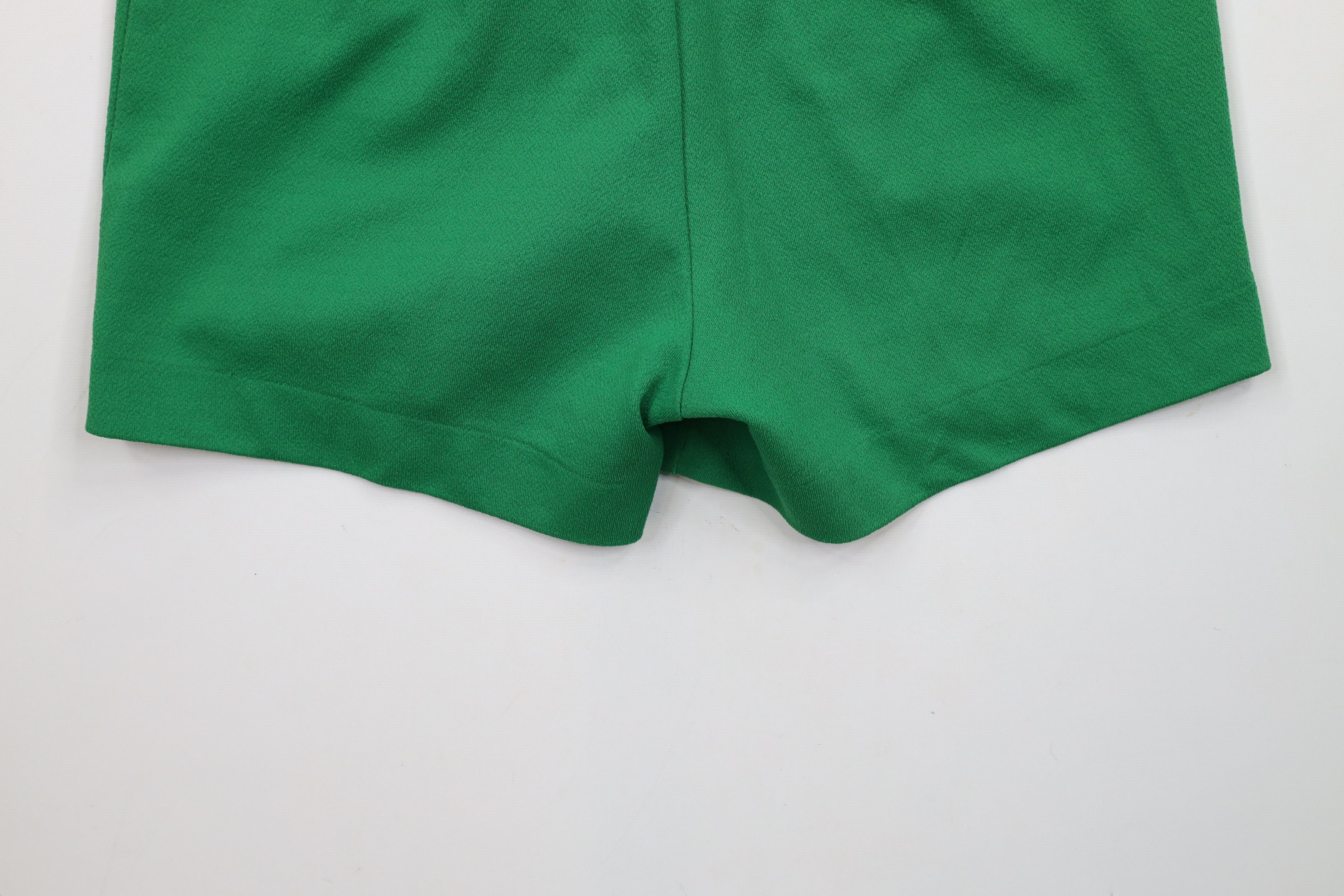 Vintage Vintage 60s 70s Streetwear Knit Buckle Belt Shorts Green USA Size 38" / US 16 / IT 52 - 10 Thumbnail