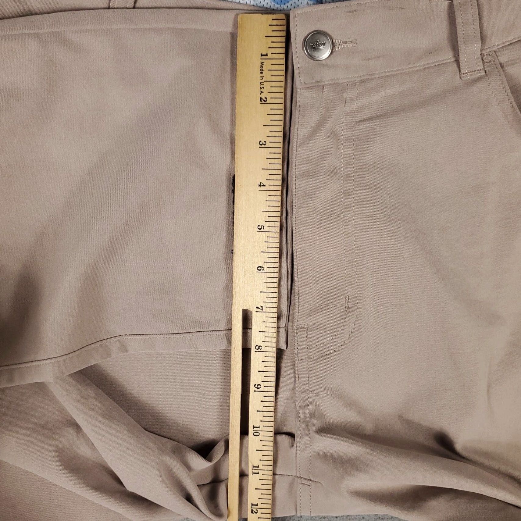 Peter Millar PETER MILLAR Chino Pants Mens Size 38x28 Beige 5-Pocket Stretch Golf Regular Fit Size US 38 / EU 54 - 5 Thumbnail