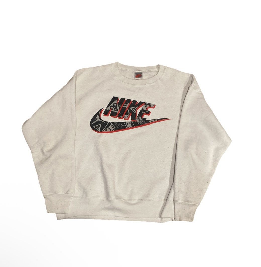 Nike ACG Rare Vintage 90s NIKE ACG Jordan Swoosh Pullover Size Large Size US L / EU 52-54 / 3 - 1 Thumbnail
