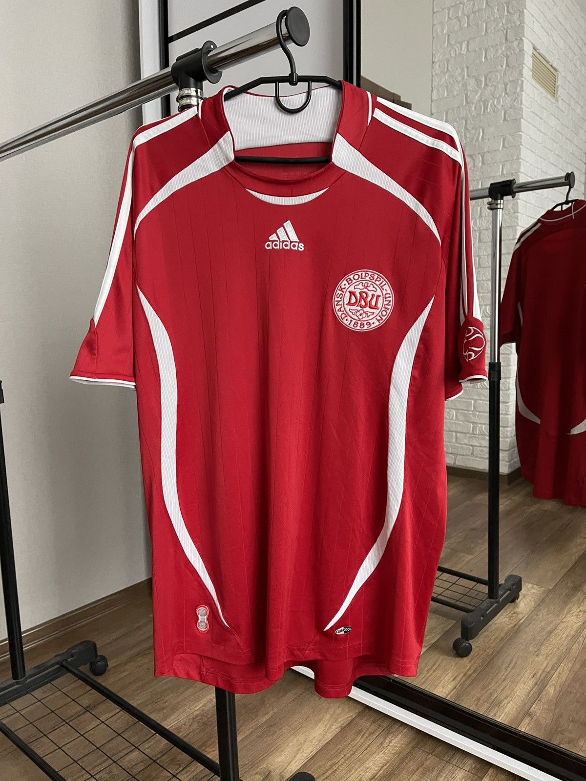 Adidas 2006/2008 Denmark Adidas Soccer Jersey Shirt Vintage Size US L / EU 52-54 / 3 - 3 Thumbnail