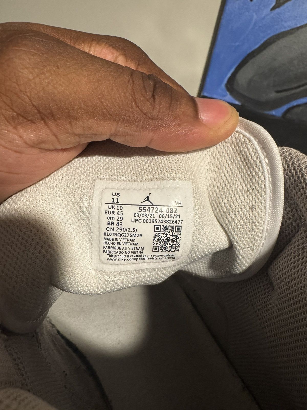 Jordan Brand Jordan 1 Light Bone Grey Size US 11 / EU 44 - 5 Thumbnail