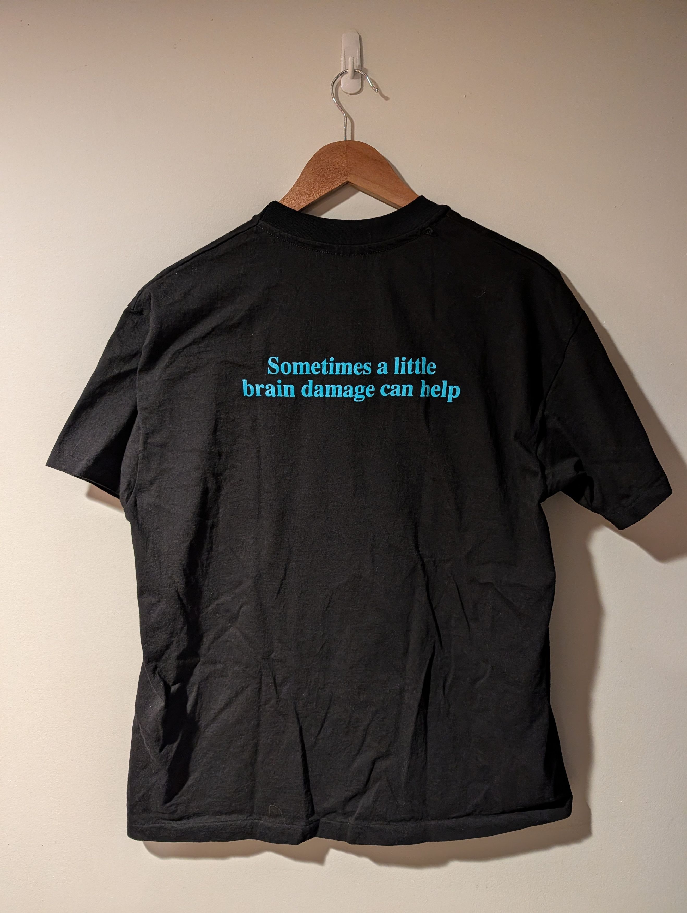Arts & Science Vintage 90s George Carlin Sometimes a Little Brain T-Shirt Size US XL / EU 56 / 4 - 4 Thumbnail
