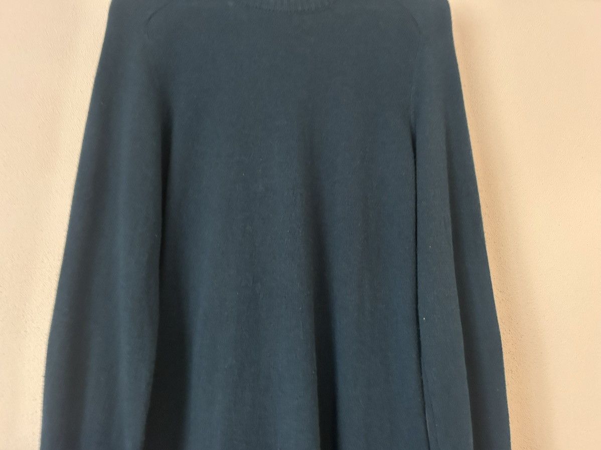 Prada Blue Wool-Cashmere Sweater with Suede Elbow Patches Size US M / EU 48-50 / 2 - 3 Thumbnail