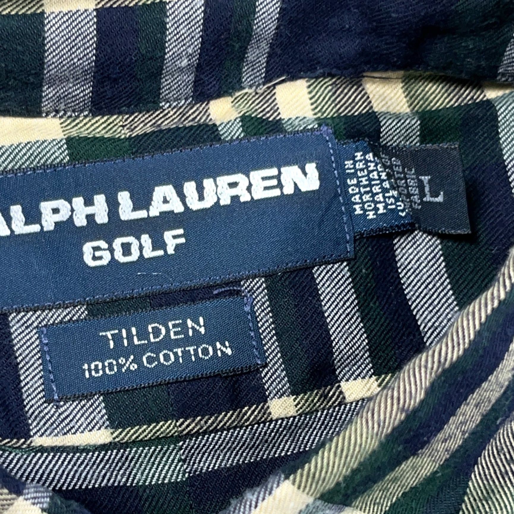 Ralph Lauren Ralph Lauren Button-Up Shirt Men L Blue Plaid Flannel Slim Crest VTG Size US L / EU 52-54 / 3 - 3 Thumbnail