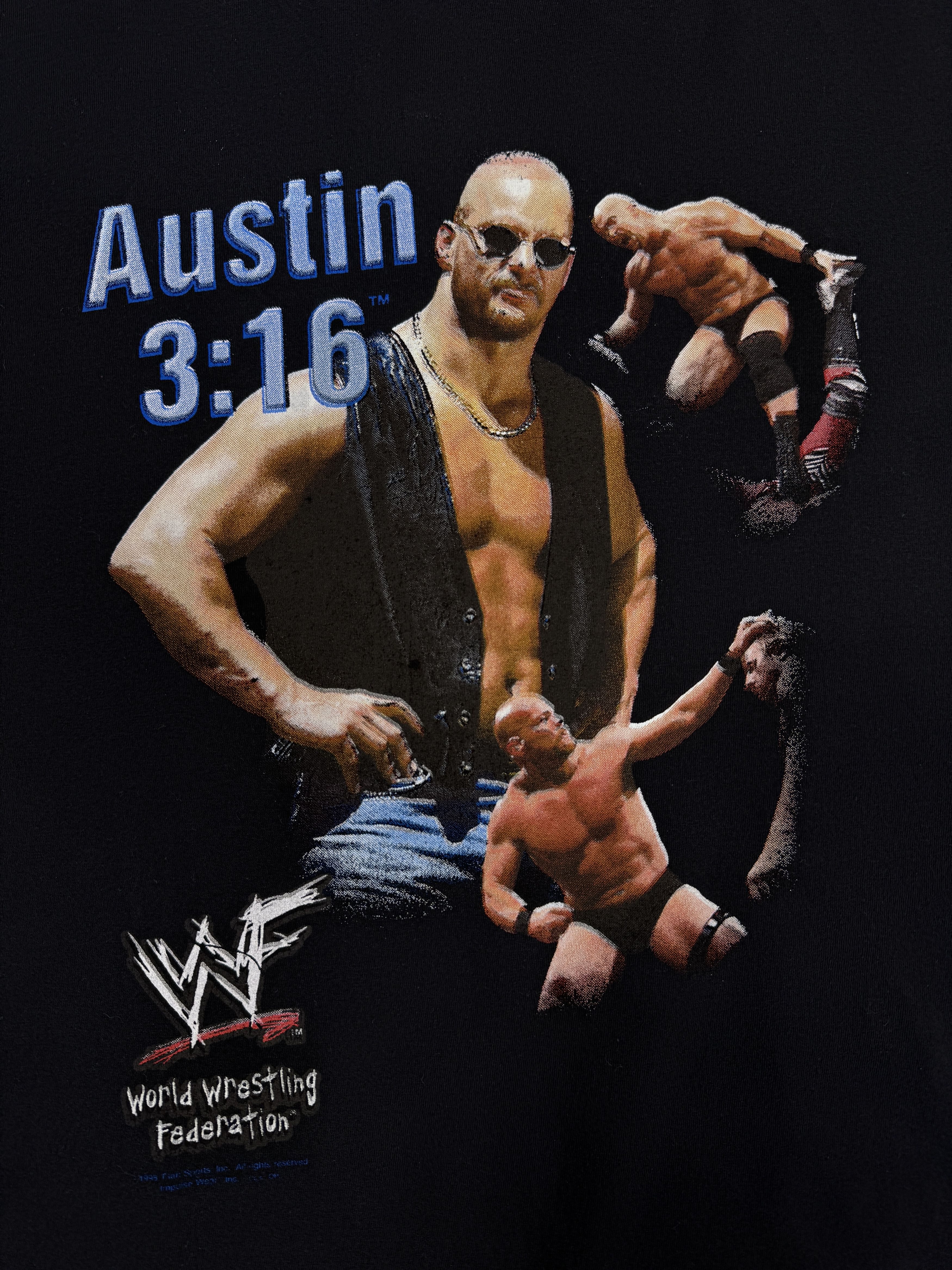 Vintage × WWE × WWF Vintage Stone Cold Steve Austin 3:16 T-Shirt 1998 WWF WWE Size US M / EU 48-50 / 2 - 8 Thumbnail