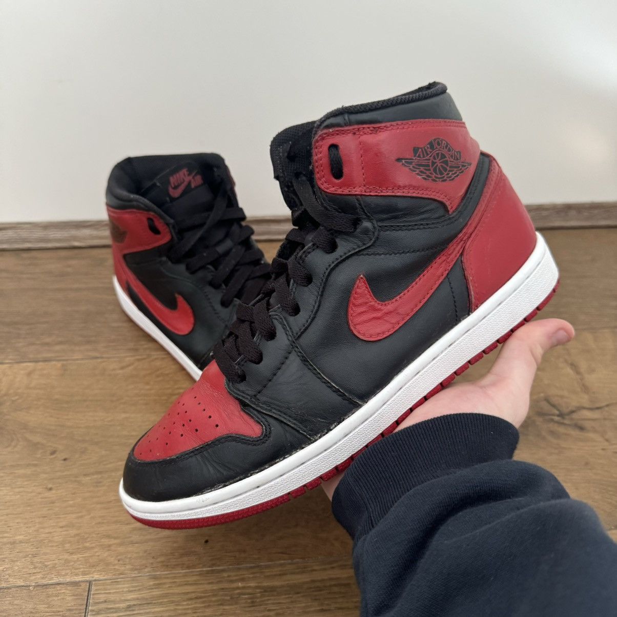Jordan Brand Jordan 1 High Retro Bred 2013 Size US 8 / EU 41 - 1 Thumbnail