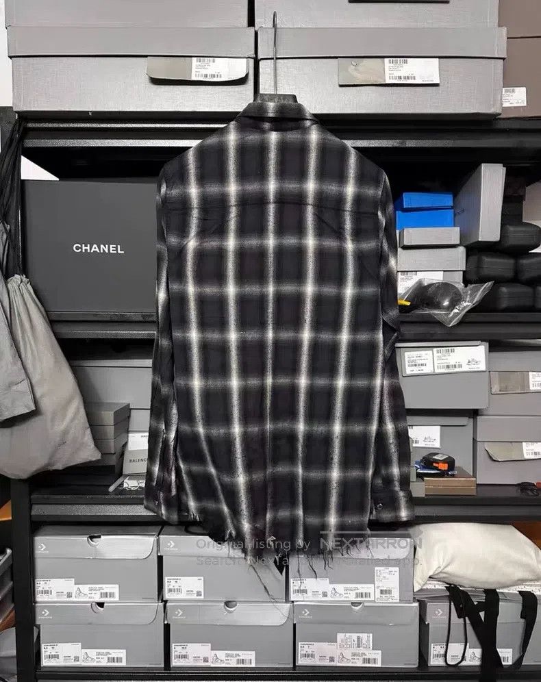 Amiri Amiri Size S Loose black and white plaid flannel shirt Size US S / EU 44-46 / 1 - 2 Thumbnail