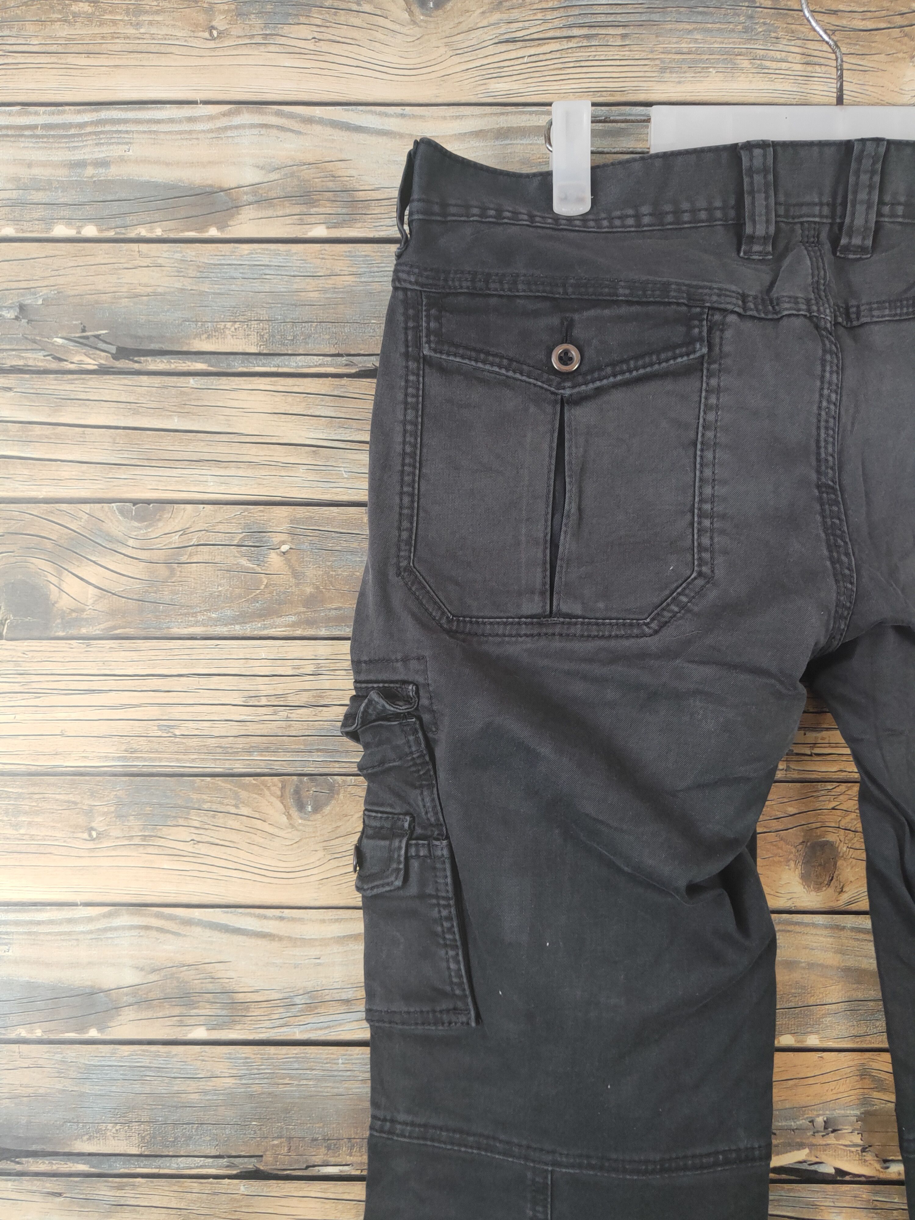 Nicole Club DL Nicole Black Multipocket Tactical Cargo Pants #2040 Size 34" / US 12 / IT 48 - 7 Thumbnail