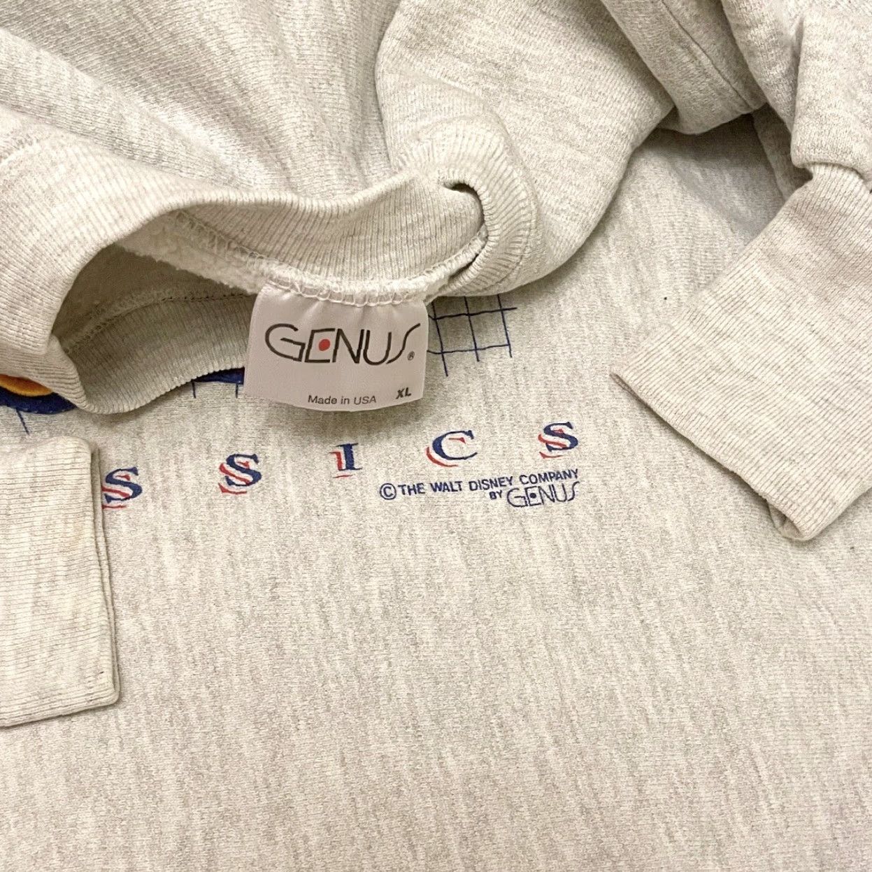 Disney VINTAGE Mickey Mouse 90s Disney Reverse Weave VTG Crewneck Sweater Mens XL Gray Sweatshirt Long Sleeve Pullover Size US XL / EU 56 / 4 - 2 Thumbnail