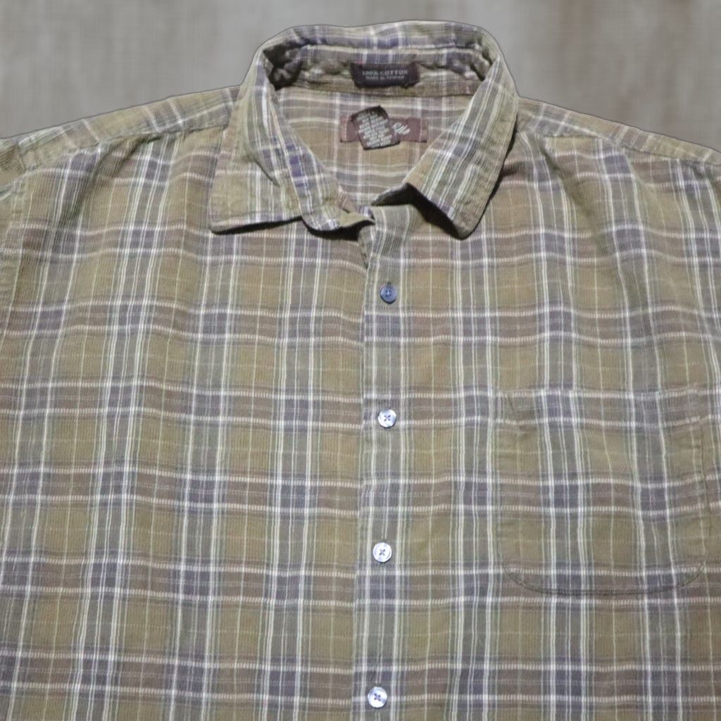Vintage VINTAGE Fasso Ella Brown Plaid Button-Down Shirt Long Sleeve Adult XL Brown Men Shirt XL Brown Plaid Size US XL / EU 56 / 4 - 1 Thumbnail