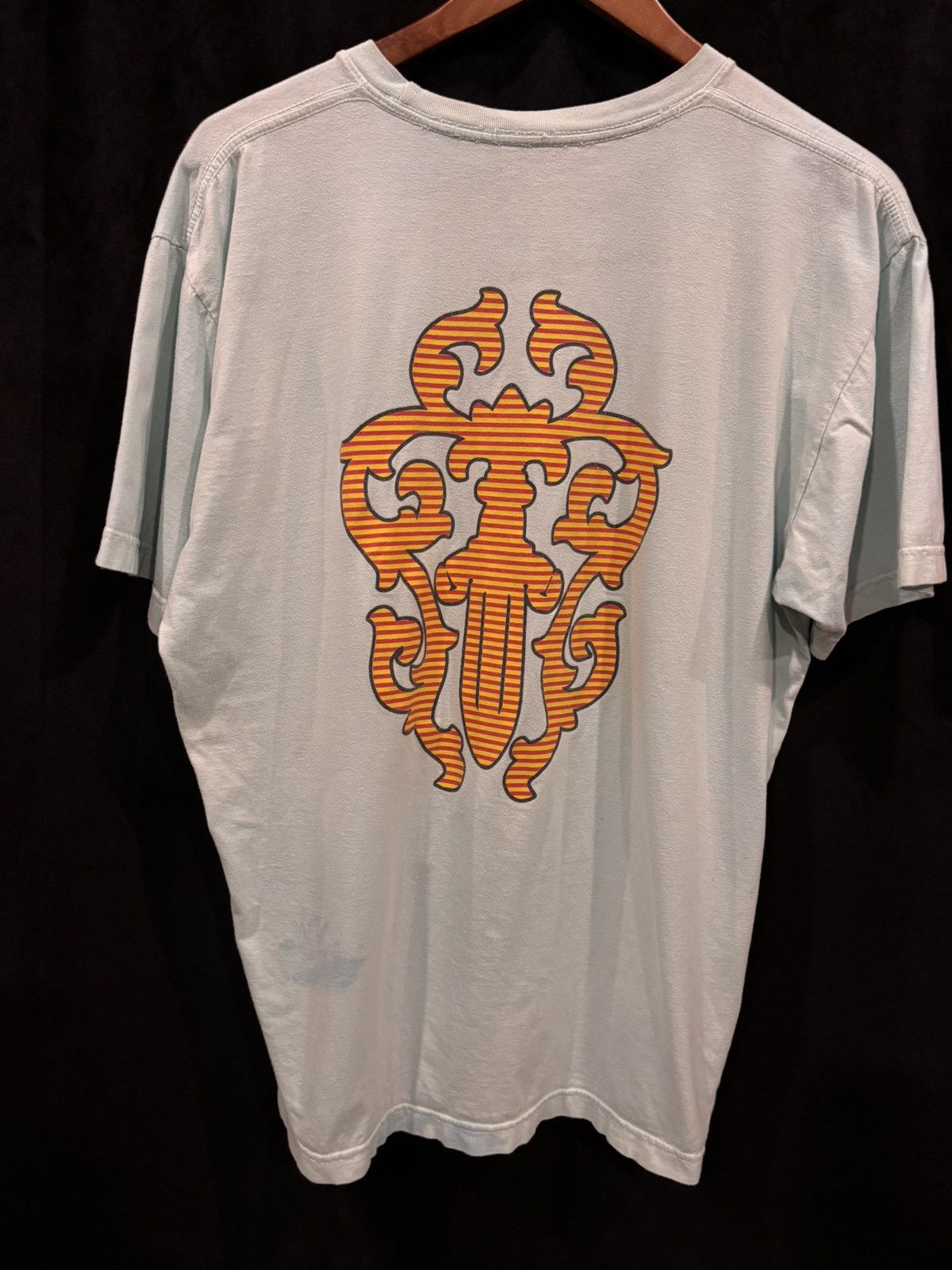Chrome Hearts Chrome Hearts Red Yellow Striped Dagger Pocket Tshirt Blue Size US XL / EU 56 / 4 - 8 Thumbnail