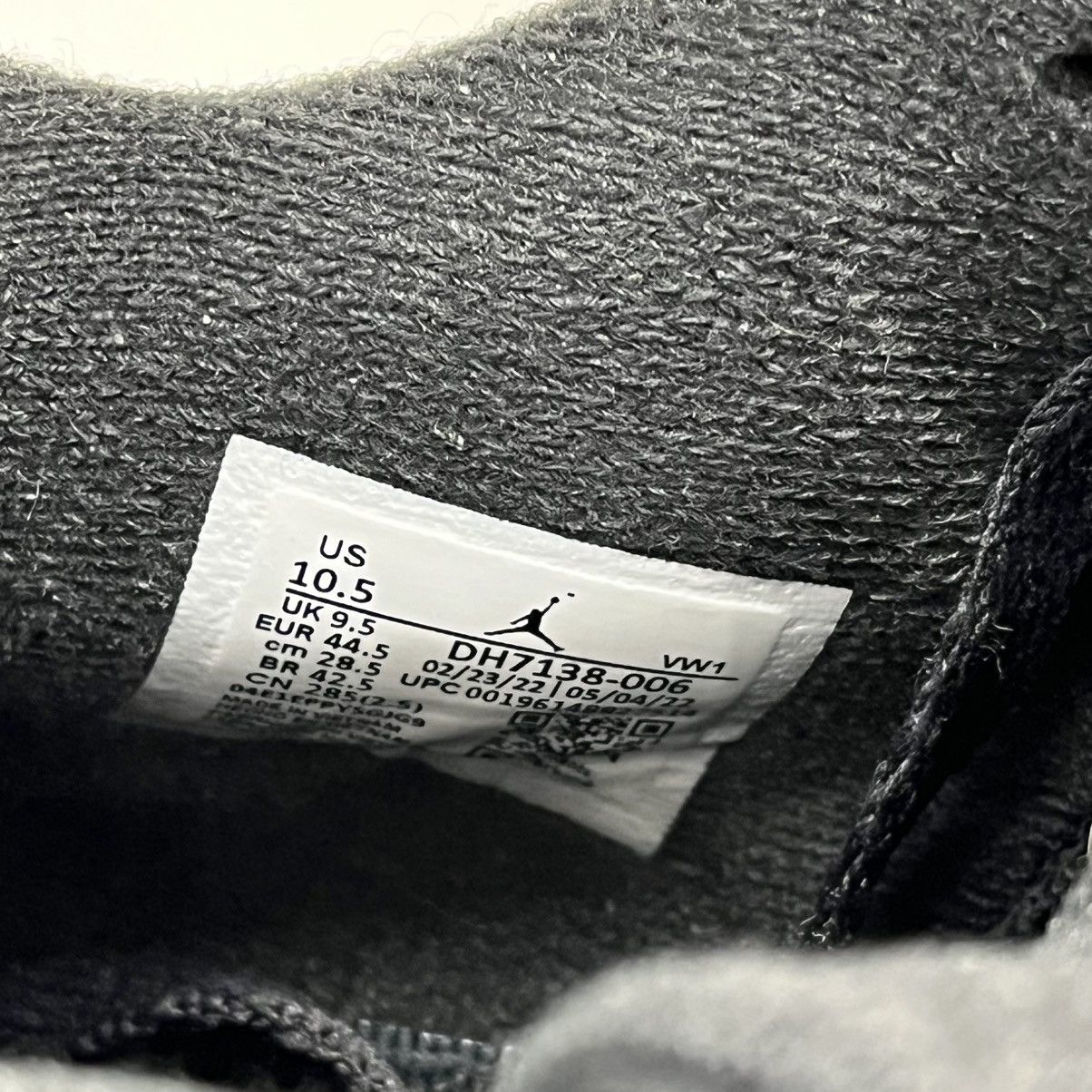 Nike Air Jordan 4 Retro SE Black Canvas Size US 10.5 / EU 43-44 - 10 Thumbnail