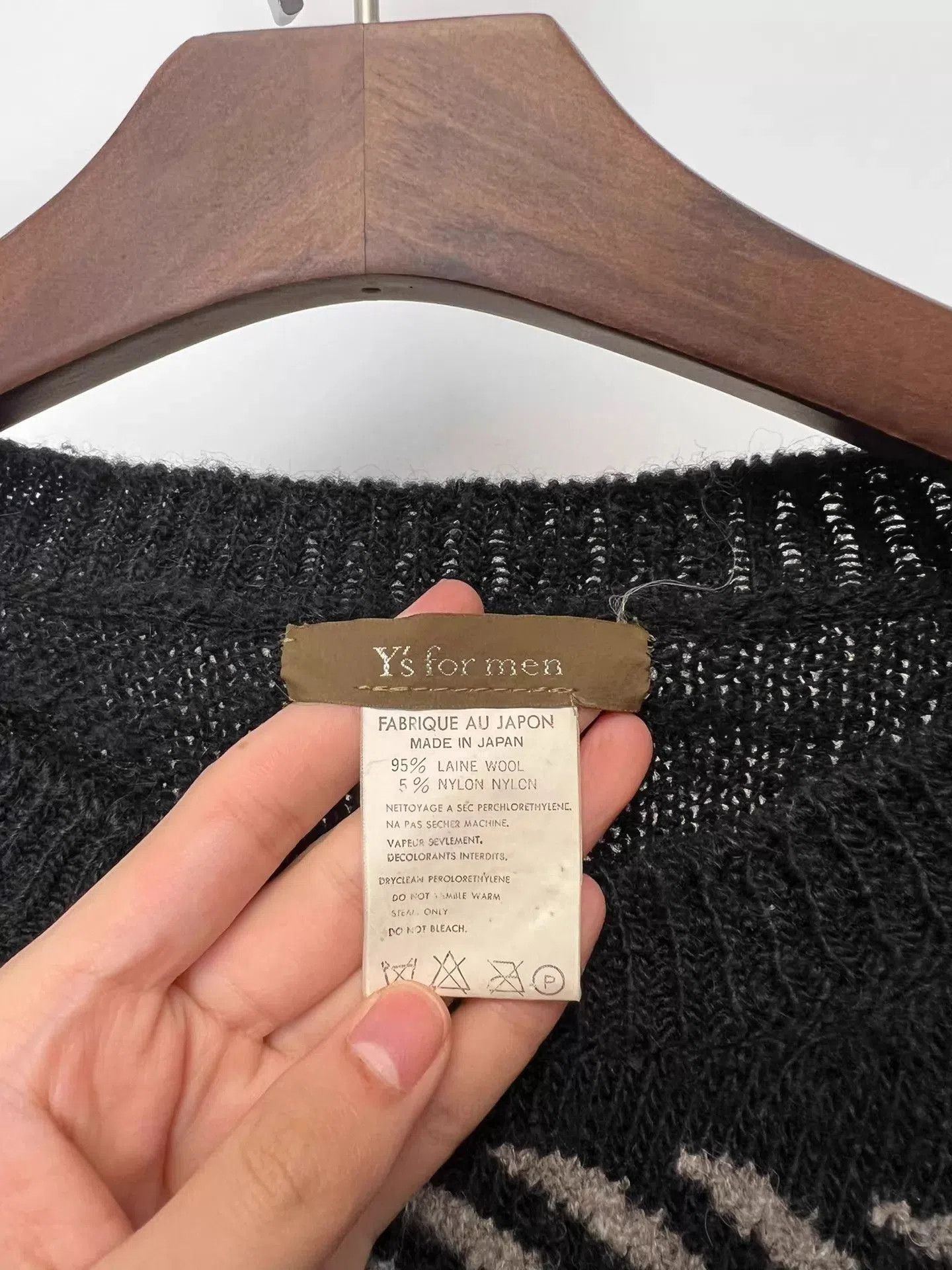 Yohji Yamamoto Patterned Multi-Color Knit Sweater. Size US XL / EU 56 / 4 - 6 Thumbnail