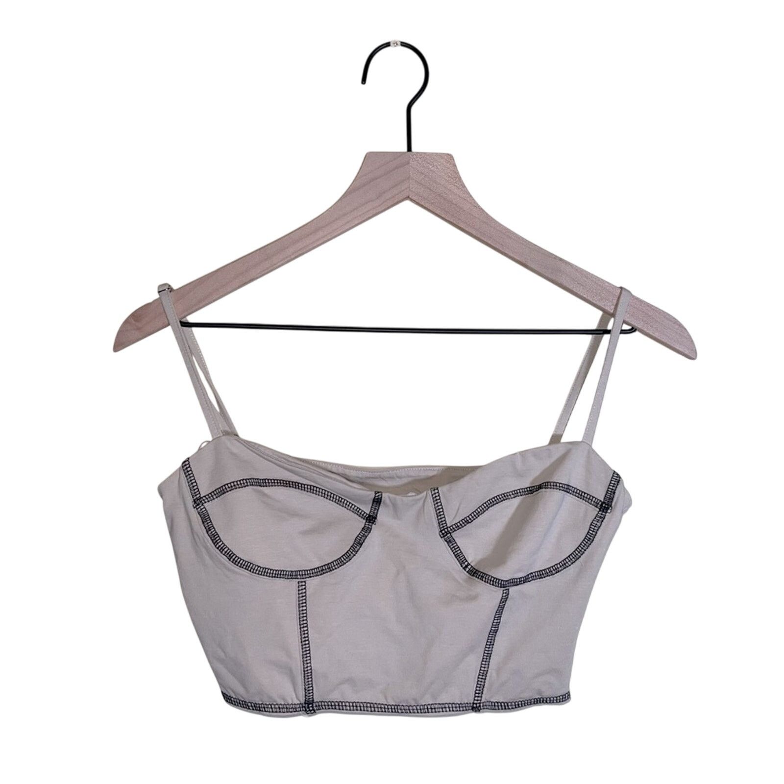 PRINCESS POLLY PRINCESS POLLY nude corset top with exposed stitching 6 Size S / US 4 / IT 40 - 1 Thumbnail