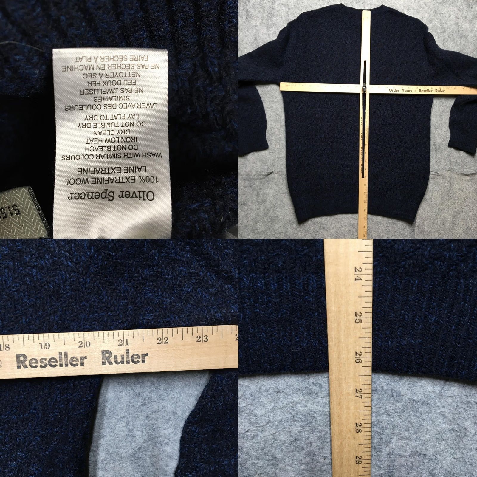 Oliver Spencer Oliver Spencer Sweater Mens Medium Blue Wool Crew Neck Pullover Solid Knit Shirt Mens Medium Blue Wool Crew Neck Oliver Spencer Sweater Size US M / EU 48-50 / 2 - 8 Thumbnail