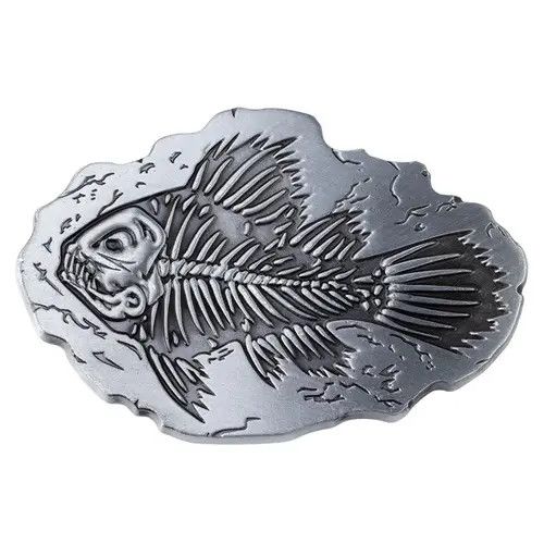 Other Belts Fossil Fish Skeleton belt buckle ( no belt ) Size ONE SIZE - 1 Thumbnail