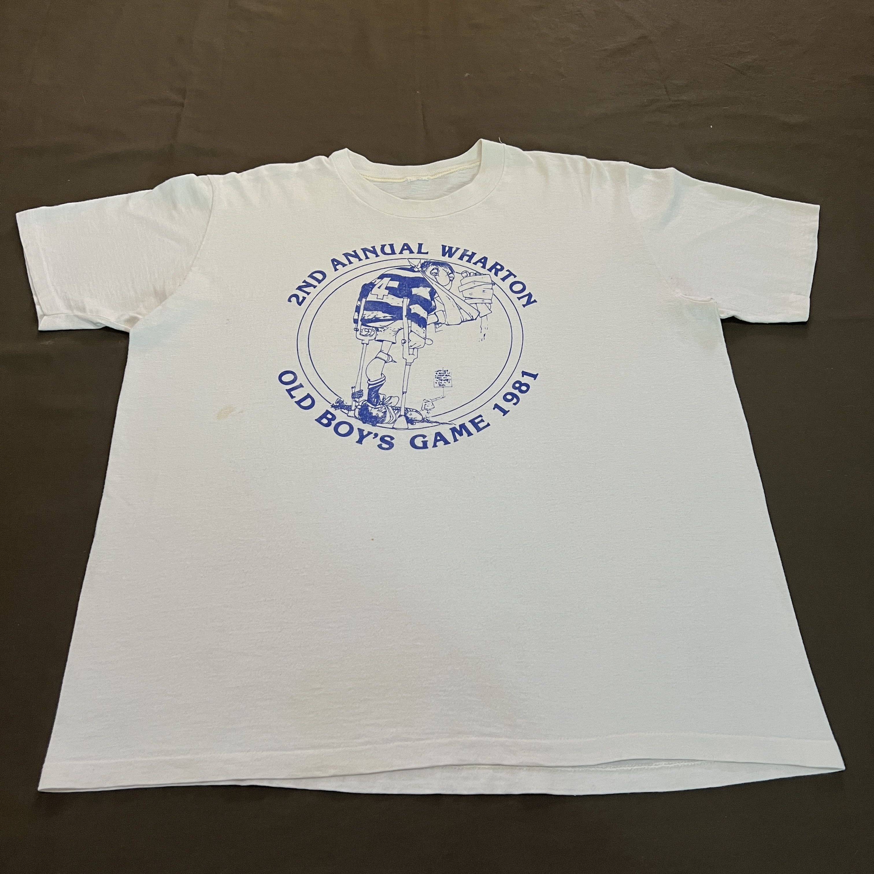 Vintage Vintage 80s 1981 Old boy's game Promo Tee XL Size US XL / EU 56 / 4 - 2 Thumbnail
