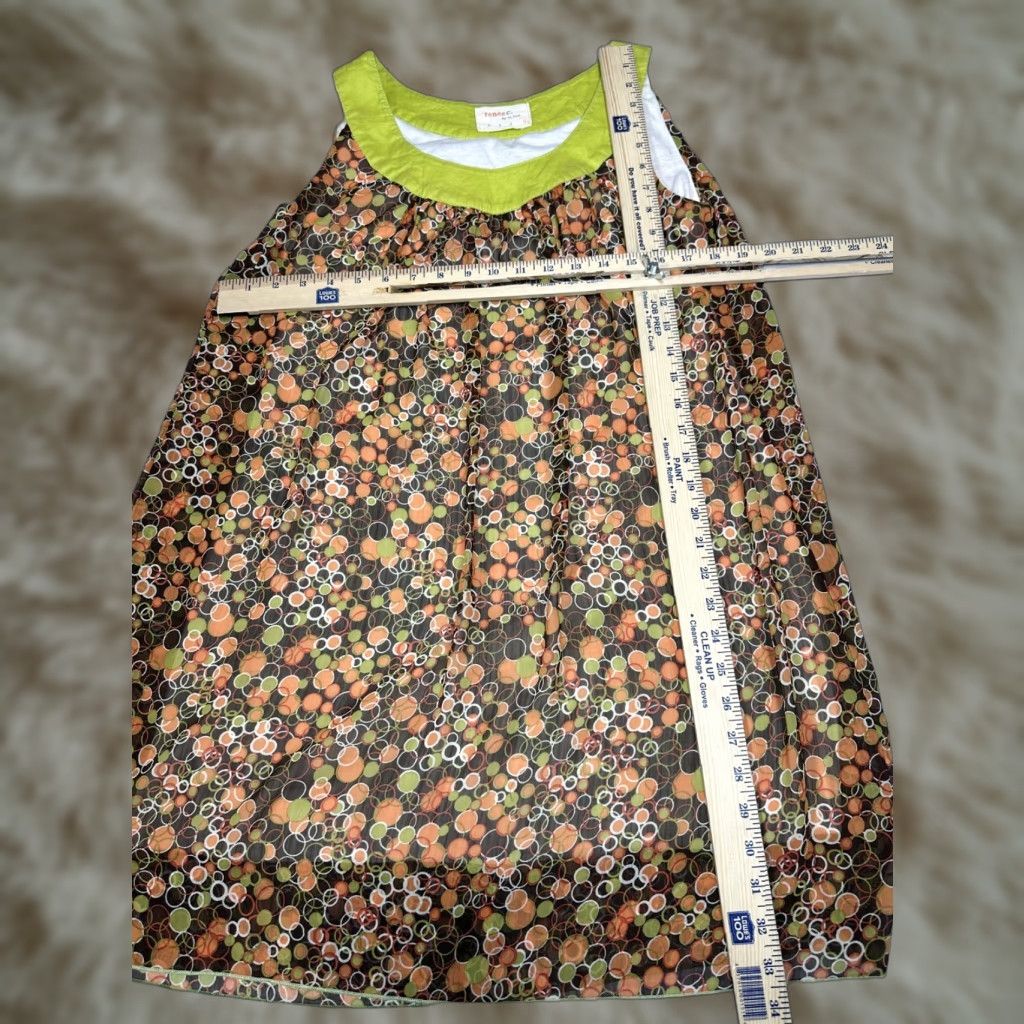 Vintage Renee C Brown Orange Shift Halter Dress Mini Casual Cocktail Sz L Adult Women Sleeveless Party/Cocktail Size L / US 10 / IT 46 - 1 Thumbnail