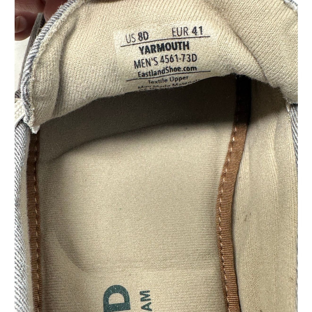Eastland Eastland Men's Grey Yarmouth Canvas Boat Shoes 8D Size US 8 / EU 41 - 4 Thumbnail