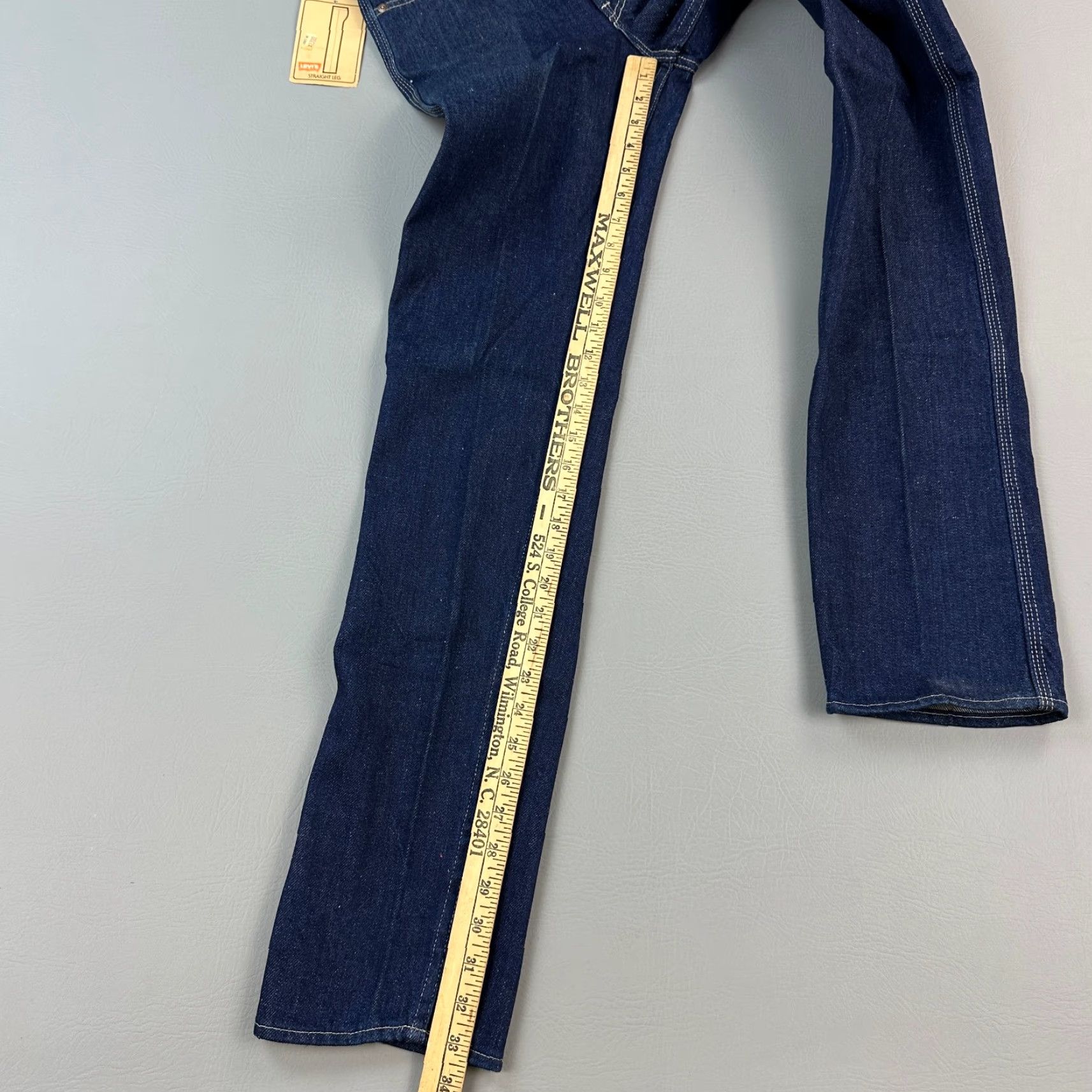 Levi's VINTAGE Levi's 227 Student Jeans Mens 29x32 29x33 Talon Zip Deadstock USA 70s Jeans Blue Regular 5-Pocket Mens Size US 29 - 3 Thumbnail