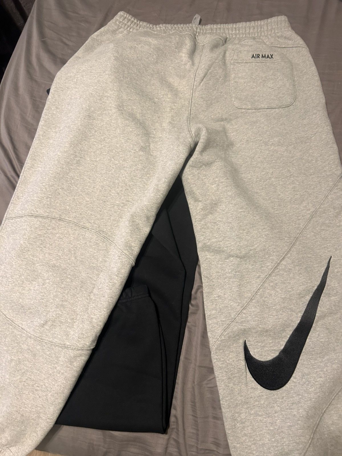 Nike × Supreme Grey supreme sweatpants Size US 34 / EU 50 - 4 Thumbnail