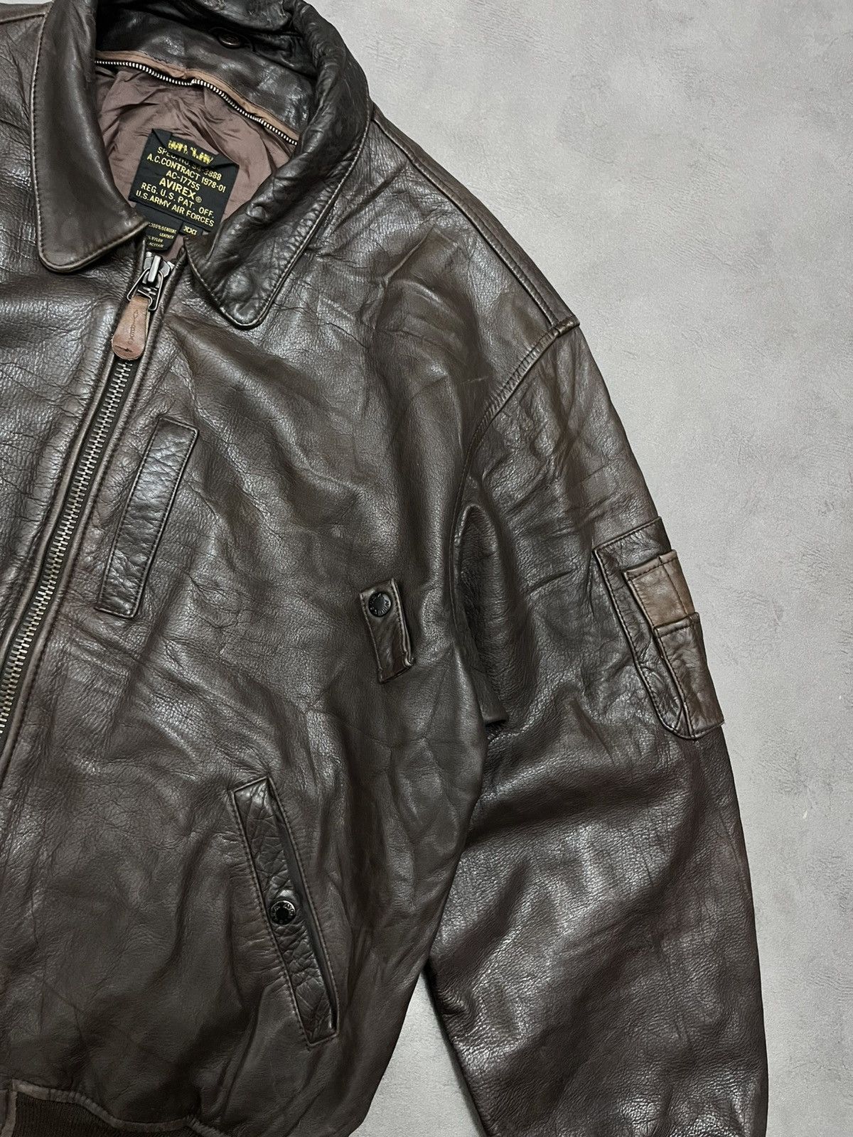 Avirex Avirex B-15 vintage U.S air forces flight leather jacket Size US XL / EU 56 / 4 - 5 Thumbnail