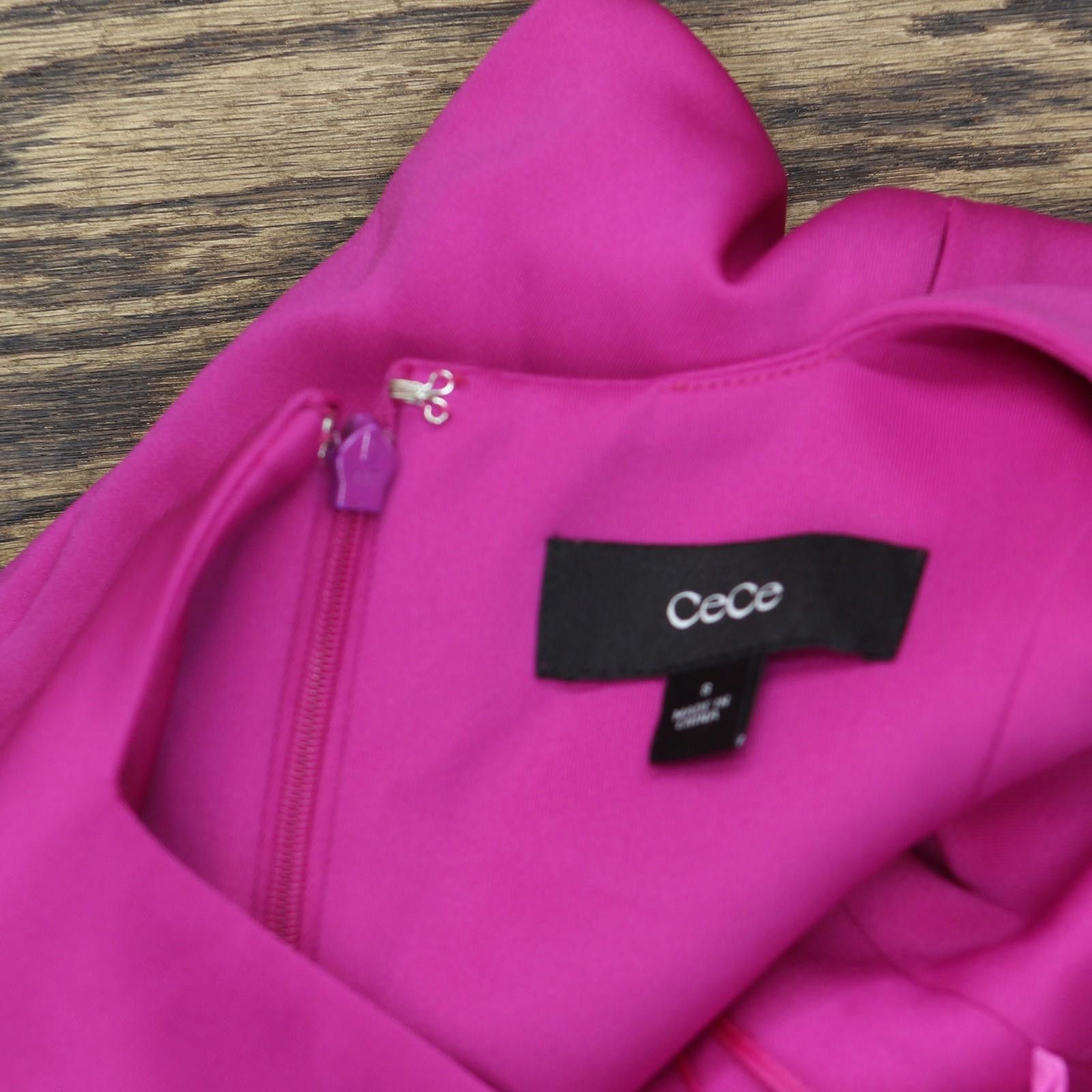 Opening Ceremony Cece Womens Halter Maxi Dress Dc93110092z Fuchsia Pink 8 Size M / US 6-8 / IT 42-44 - 4 Thumbnail